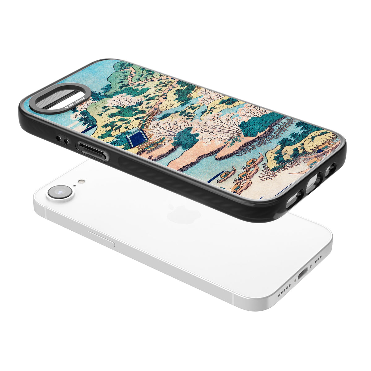 Coastal Community iPhone 16e / iPhone 17e Impact Black Phone Case angled