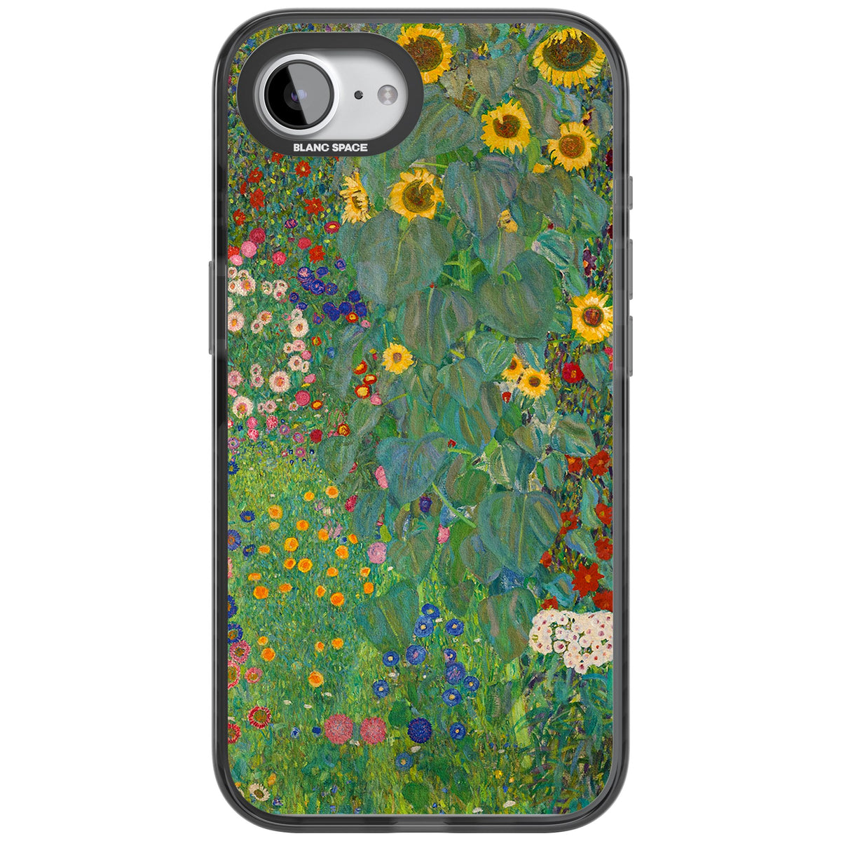 Farm Garden With Sunflowers iPhone 16e / iPhone 17e Impact Black Phone Case front