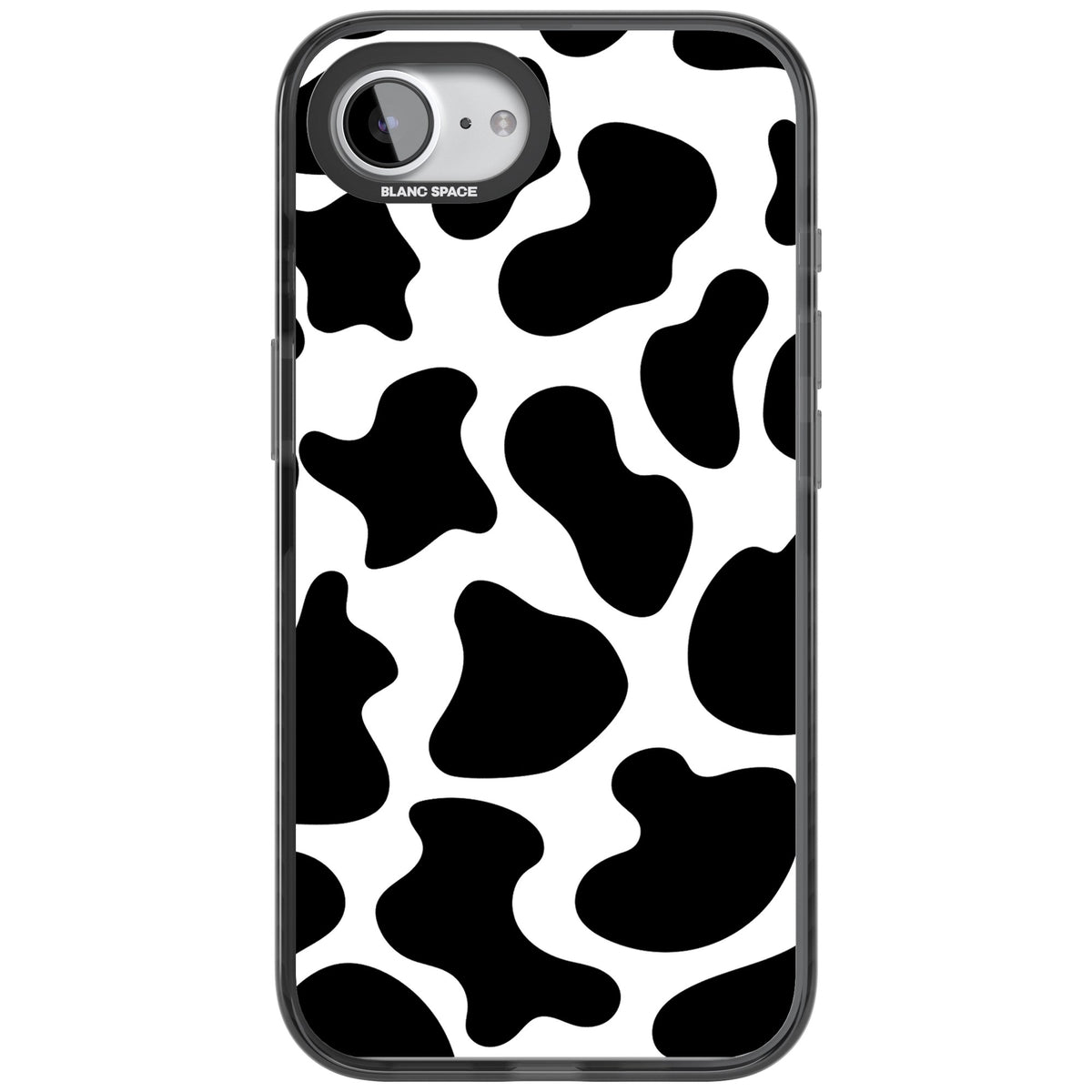 Cow Print iPhone 16e / iPhone 17e Impact Black Phone Case front