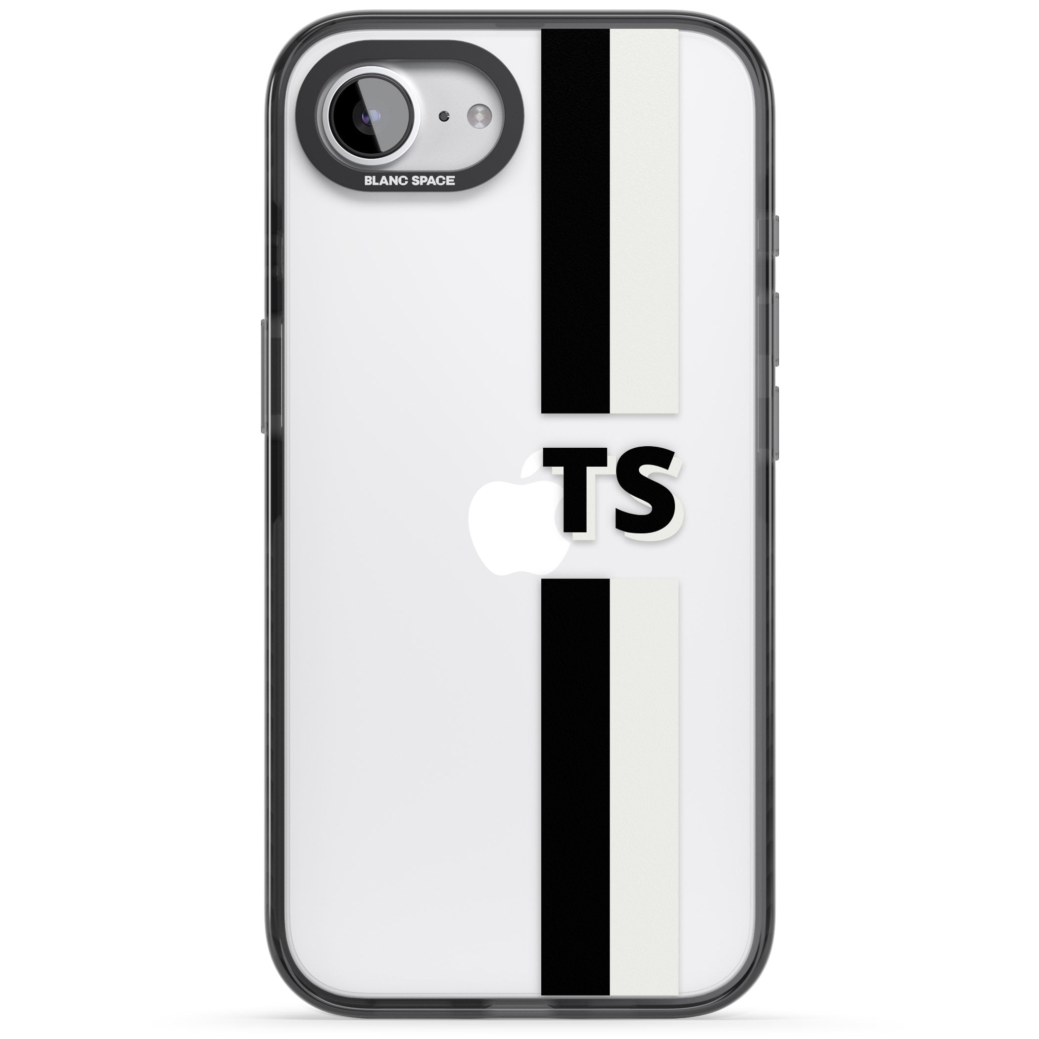 Personalised Black And White Stripe
