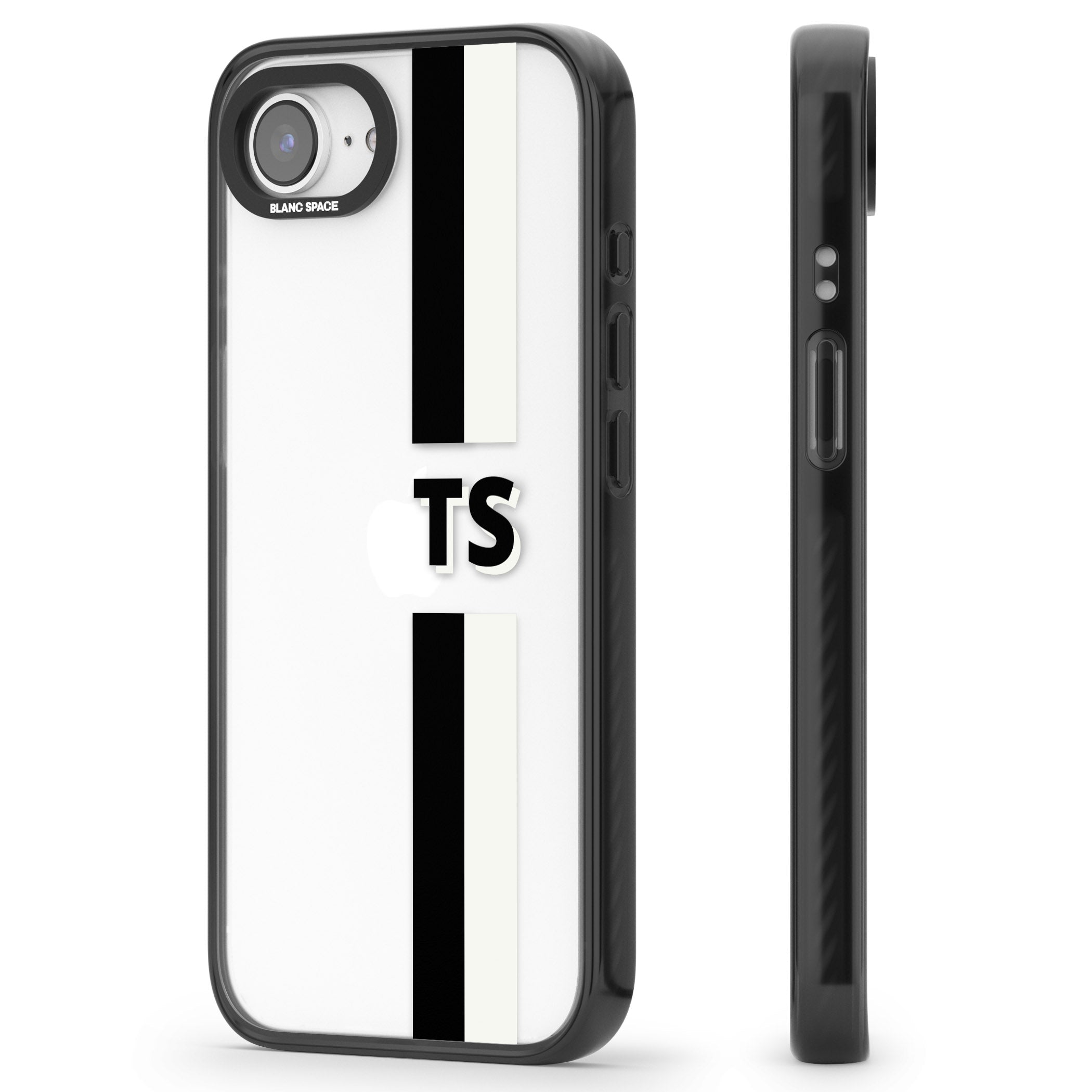 Personalised Black And White Stripe