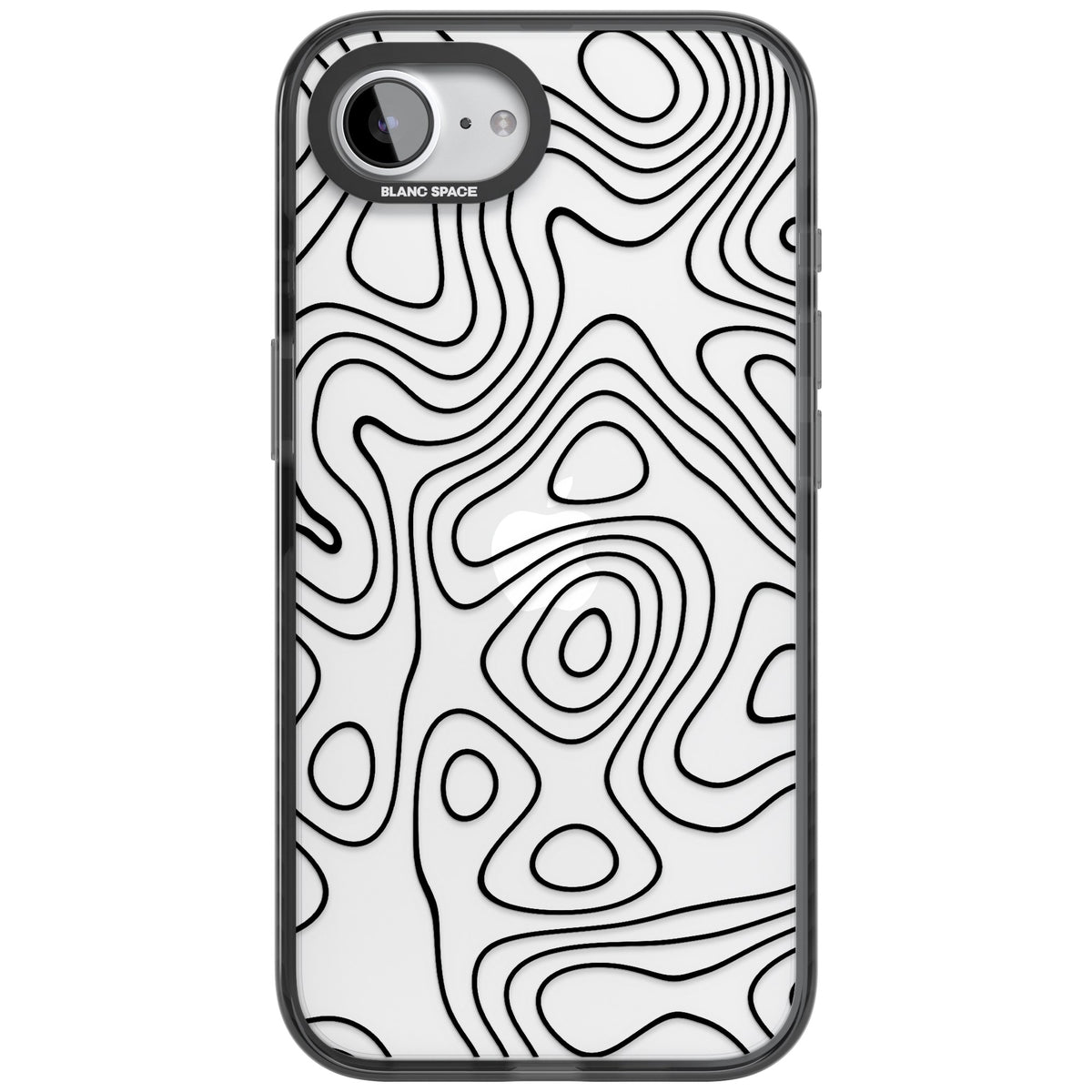 Damascus Steel iPhone 16e / iPhone 17e Impact Black Phone Case front