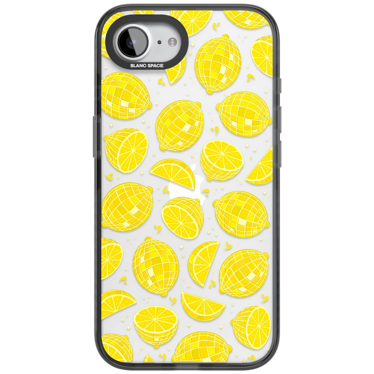 Disco Lemons iPhone 16e / iPhone 17e Impact Black Phone Case front
