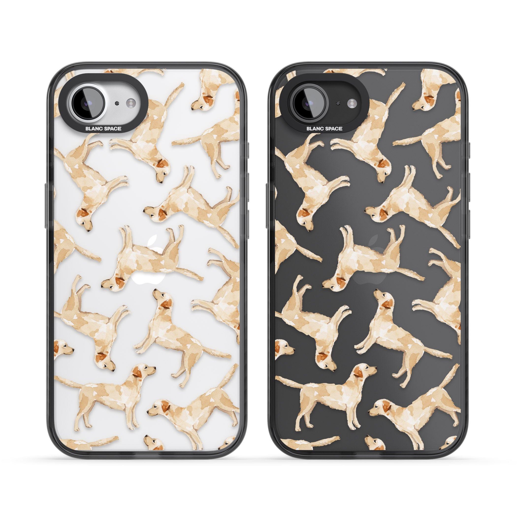 Yellow Labrador Watercolour Dog Pattern