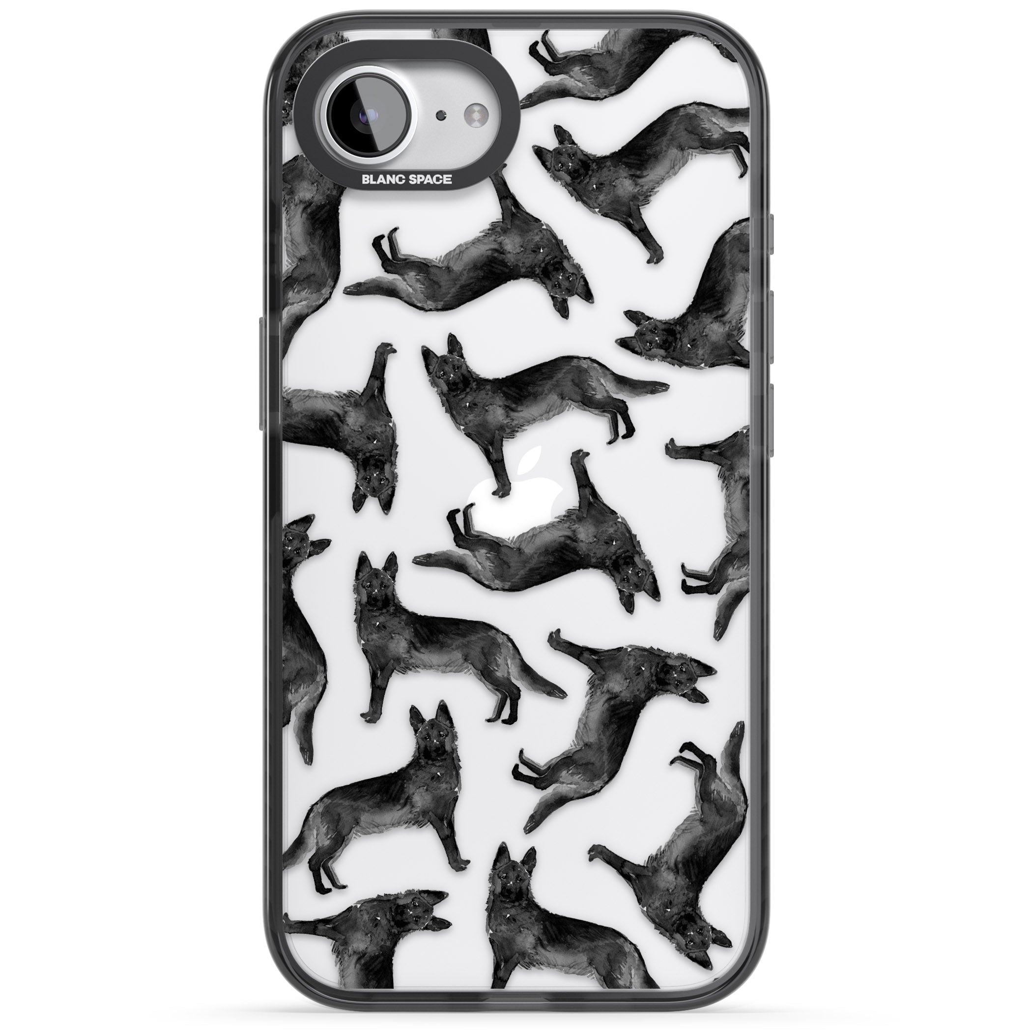 German Shepherd Pattern Black