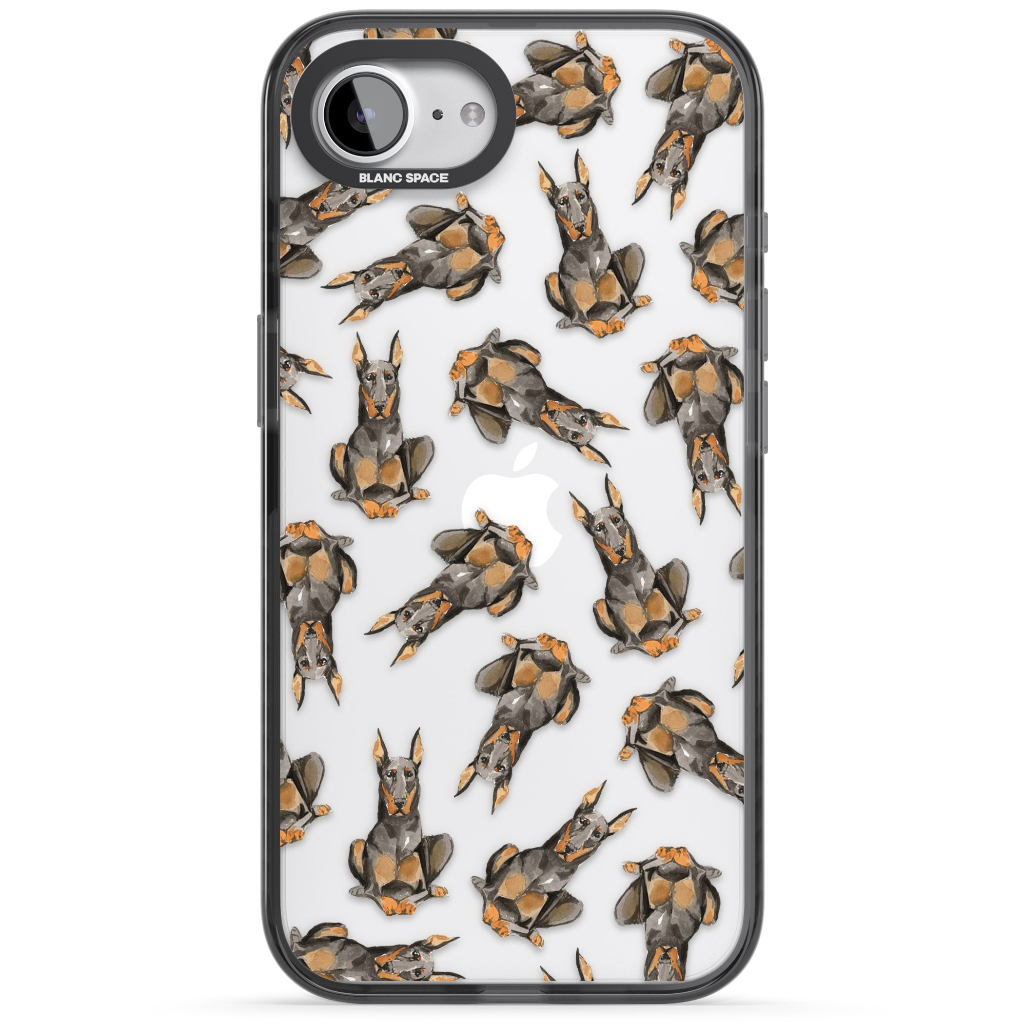 Doberman Watercolor Dog