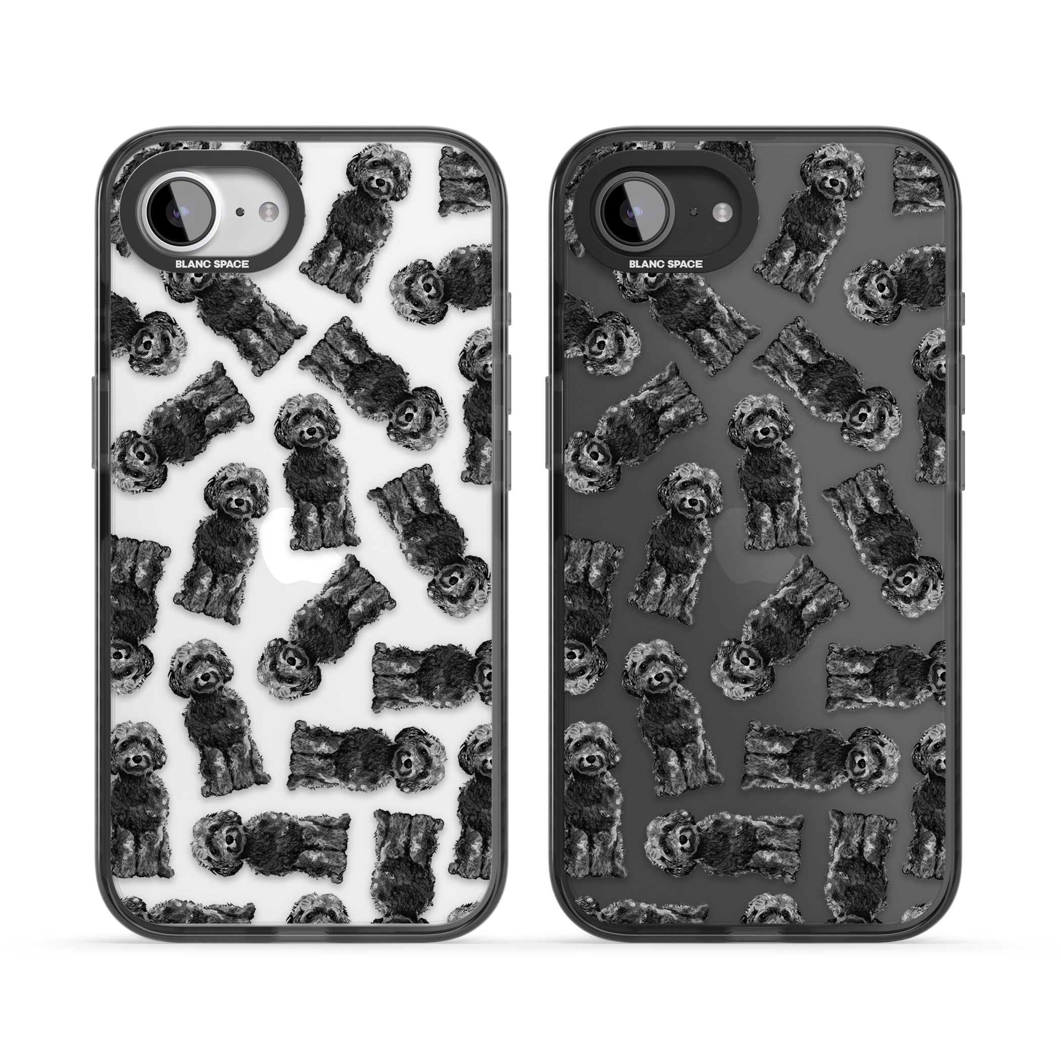 Black Cockapoo Watercolor