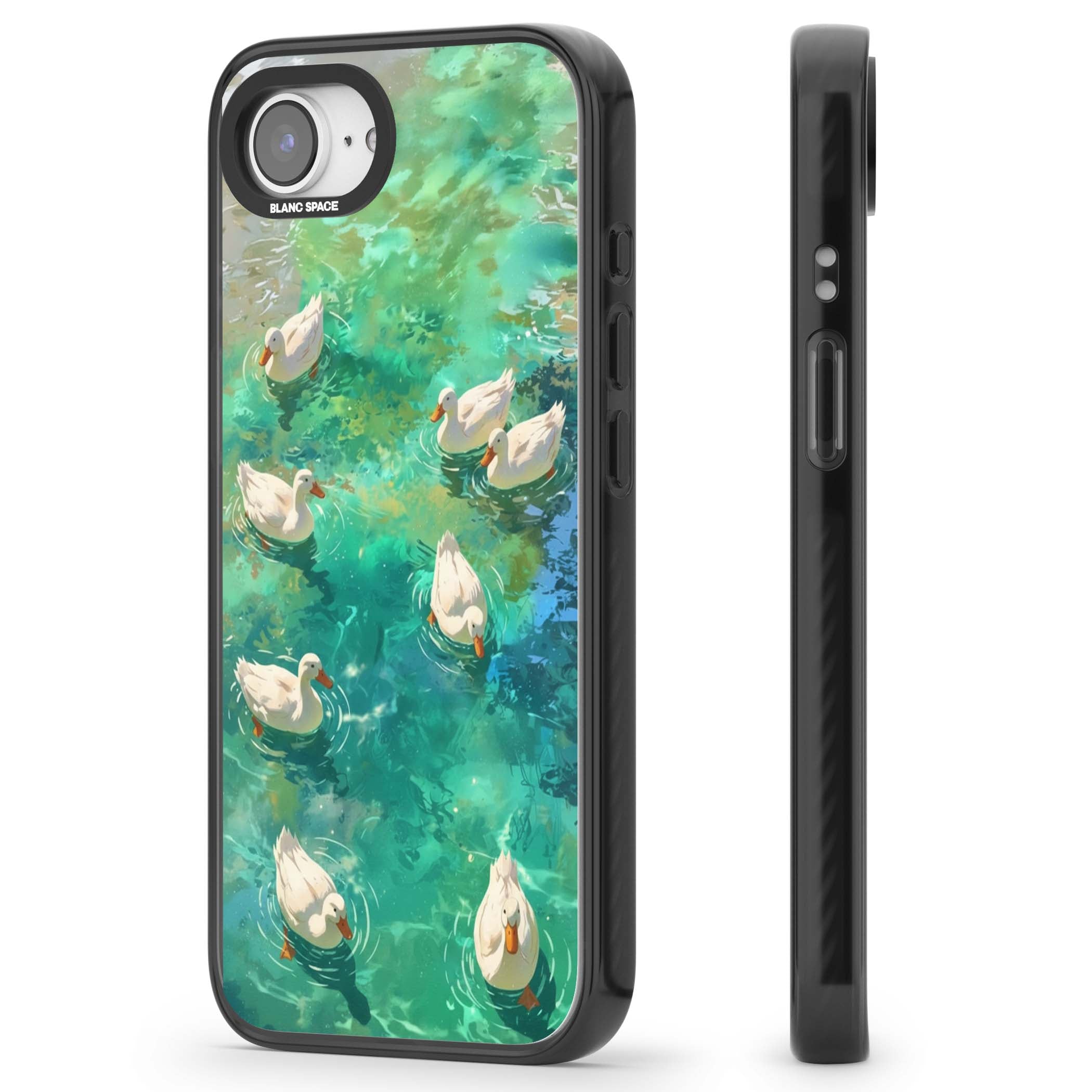 Ducks In The Pond for her iPhone case | Black Impact case for iPhone 16e, iPhone 17e
