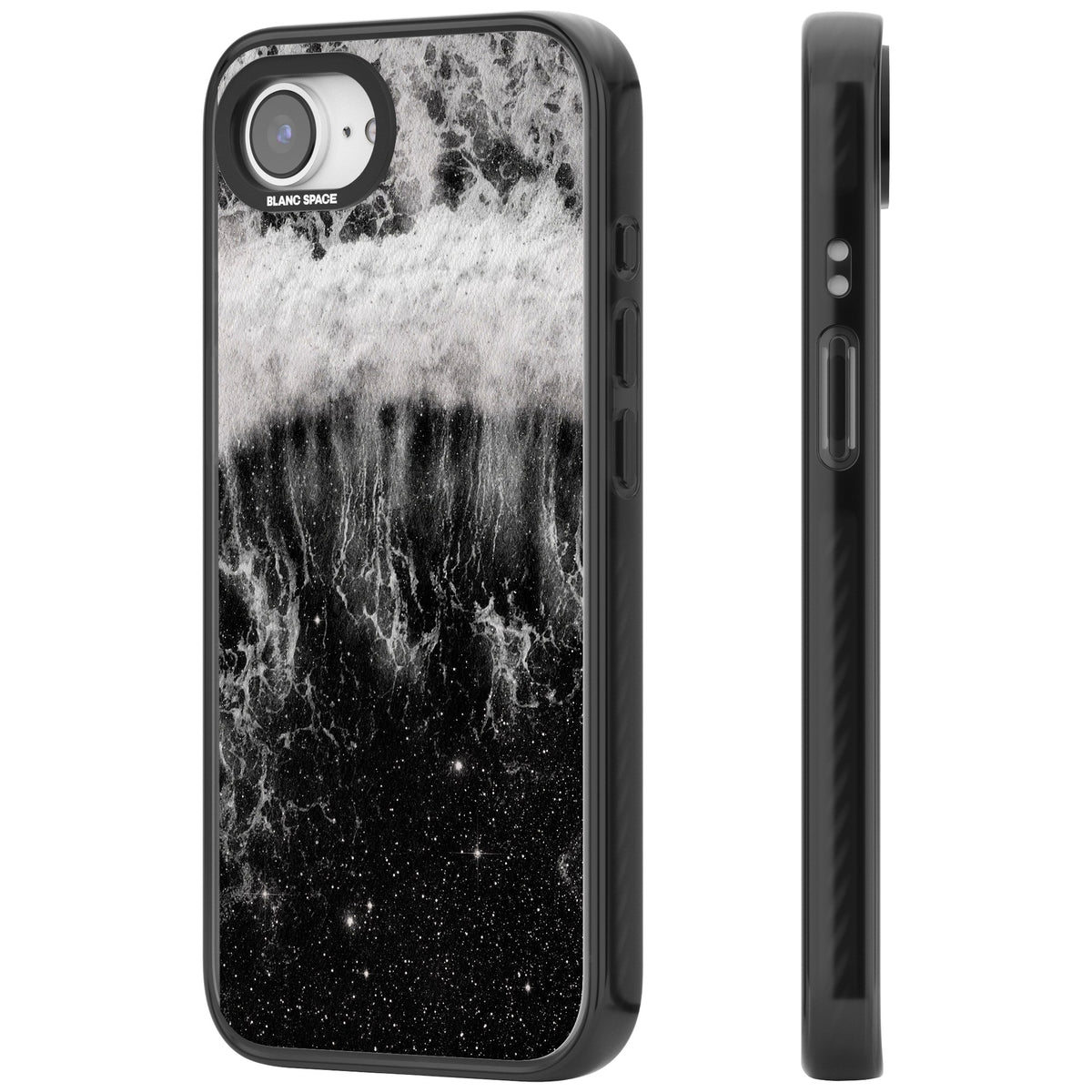 Deep Wave iPhone 16e / iPhone 17e Impact Black Phone Case side