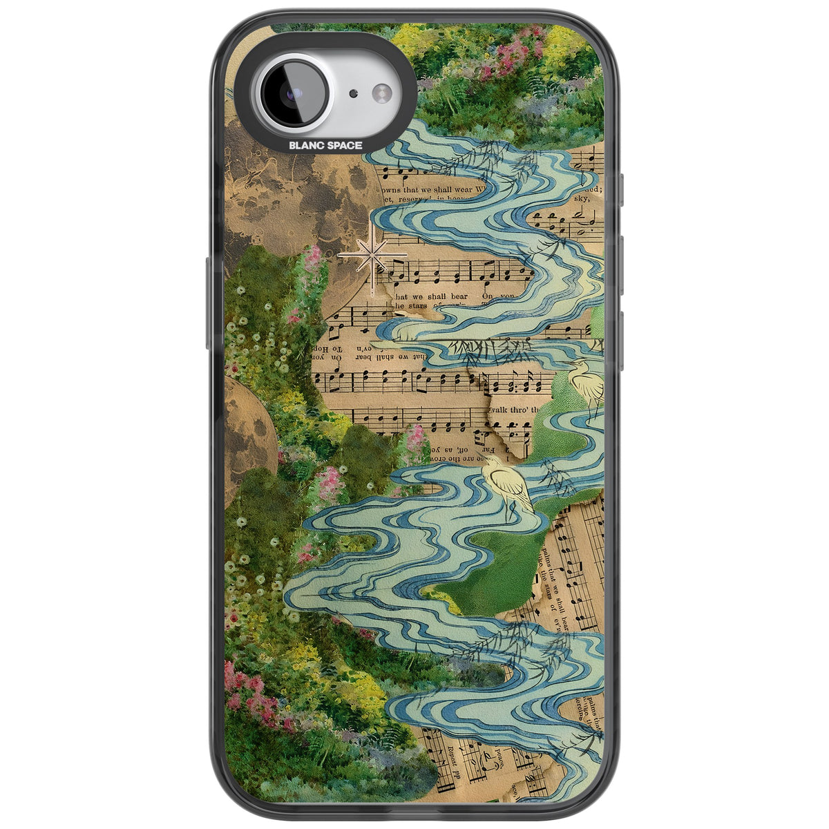 Musical River iPhone 16e / iPhone 17e Impact Black Phone Case front