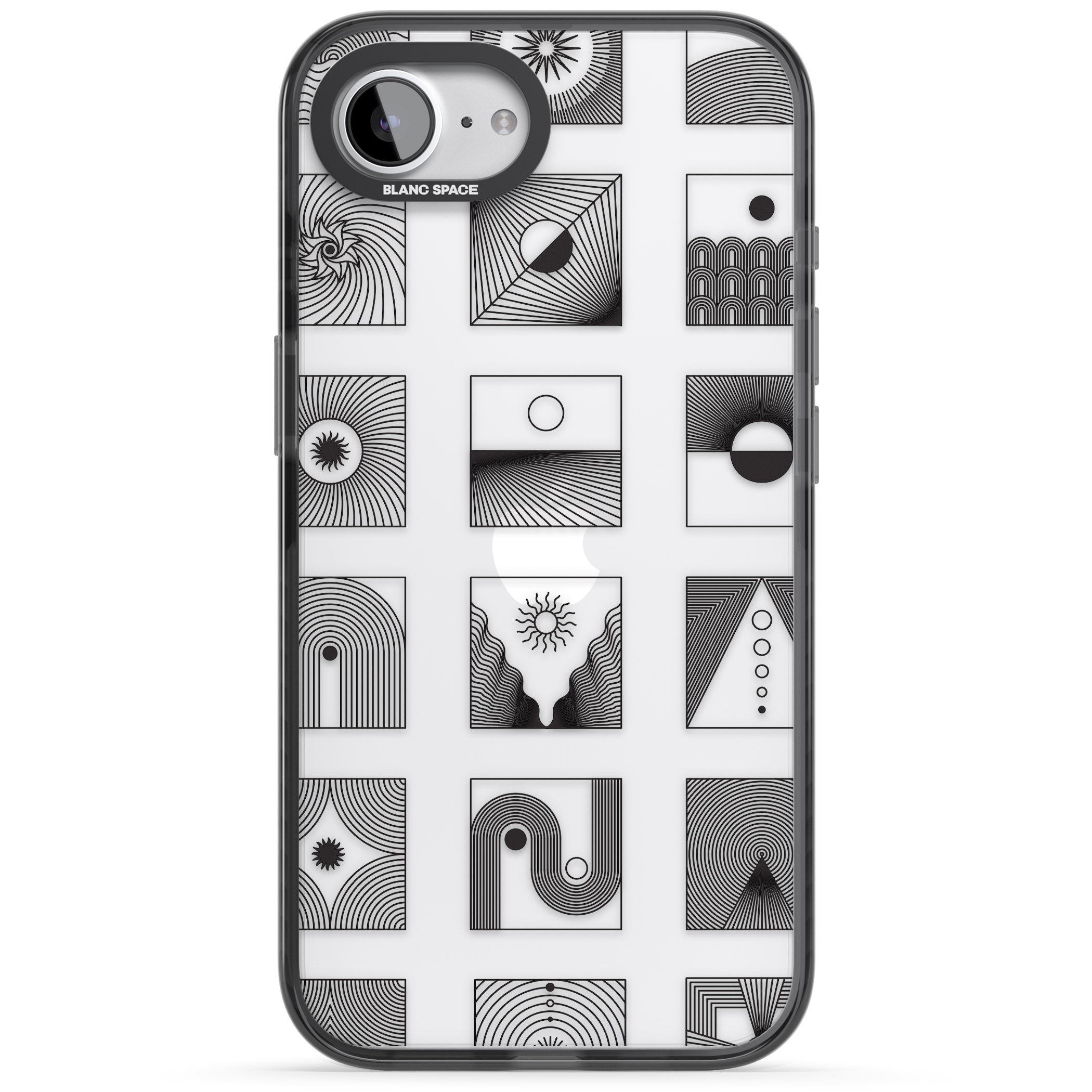 Geometric Pattern Trio: Artistic Blend