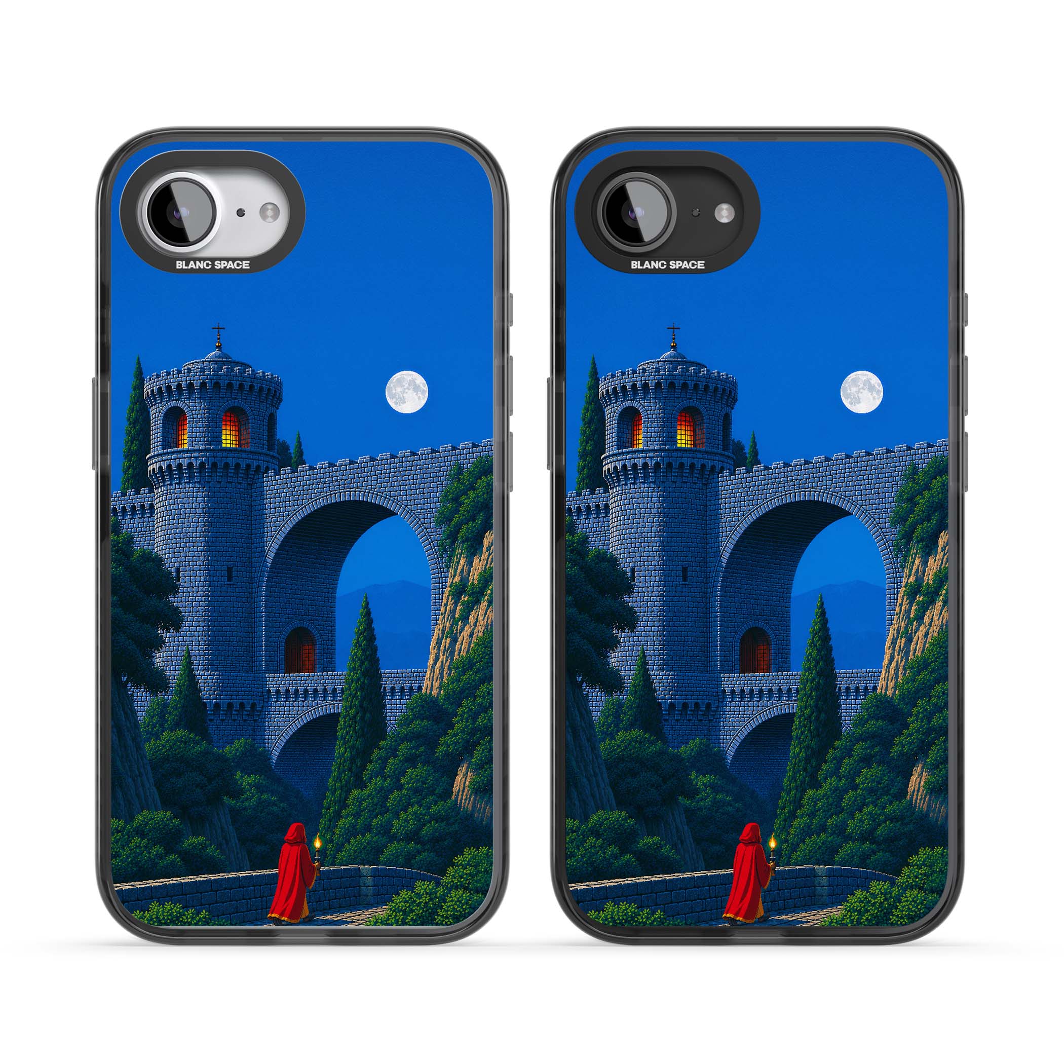 Castle Walls art iPhone case | Black Impact case for iPhone 16e, iPhone 17e