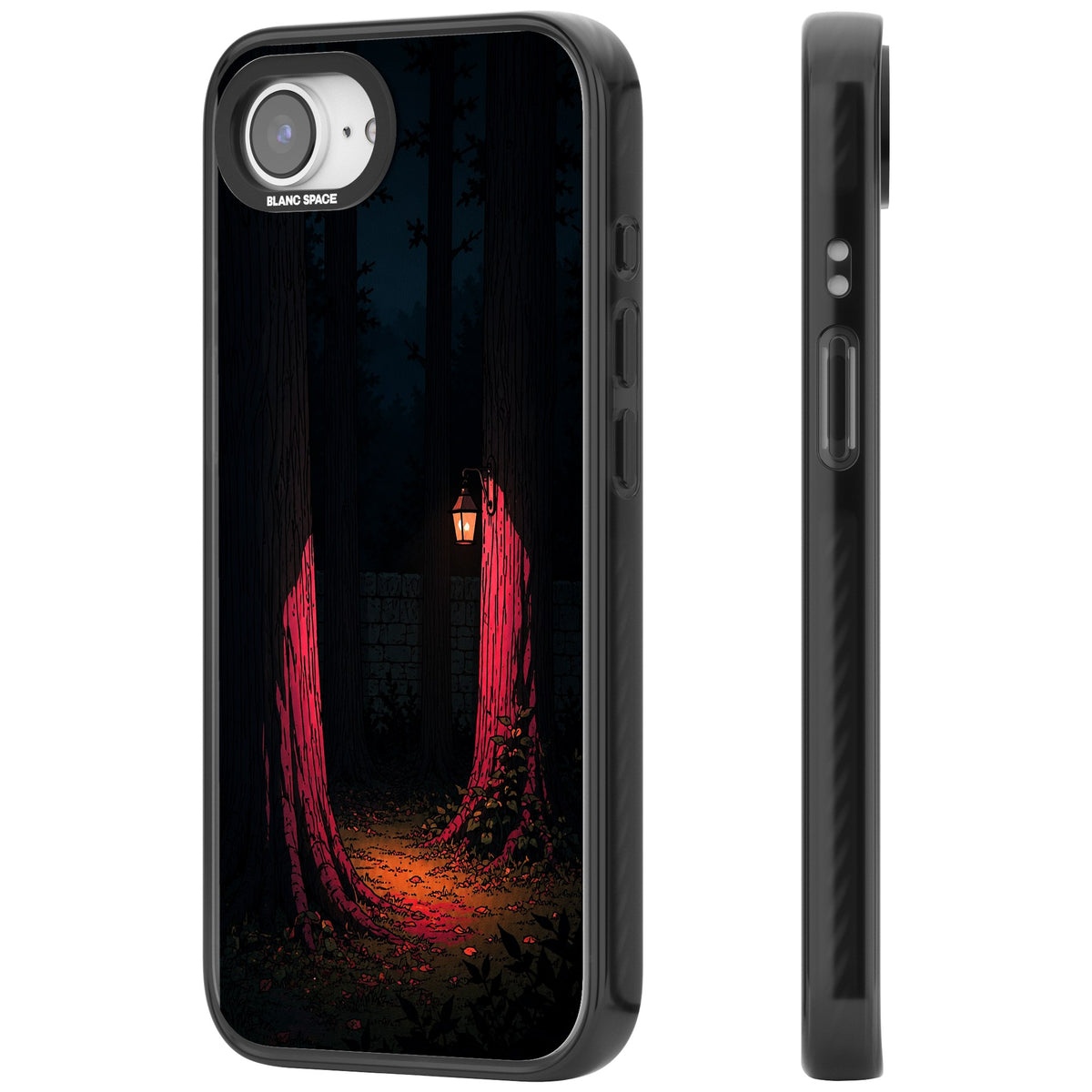 Forest Lantern iPhone 16e / iPhone 17e Impact Black Phone Case side