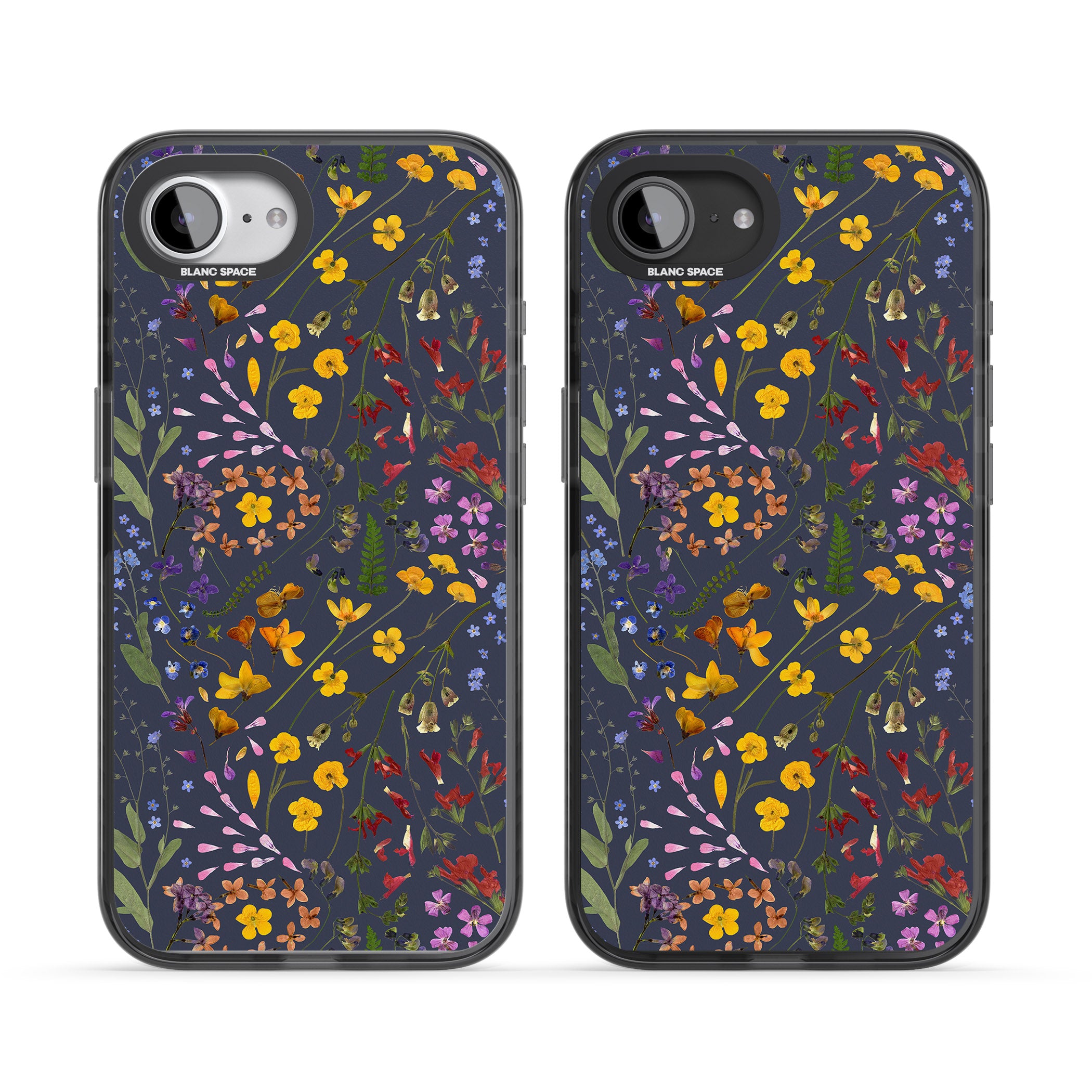 Wildflower Leaves Cluster Navy