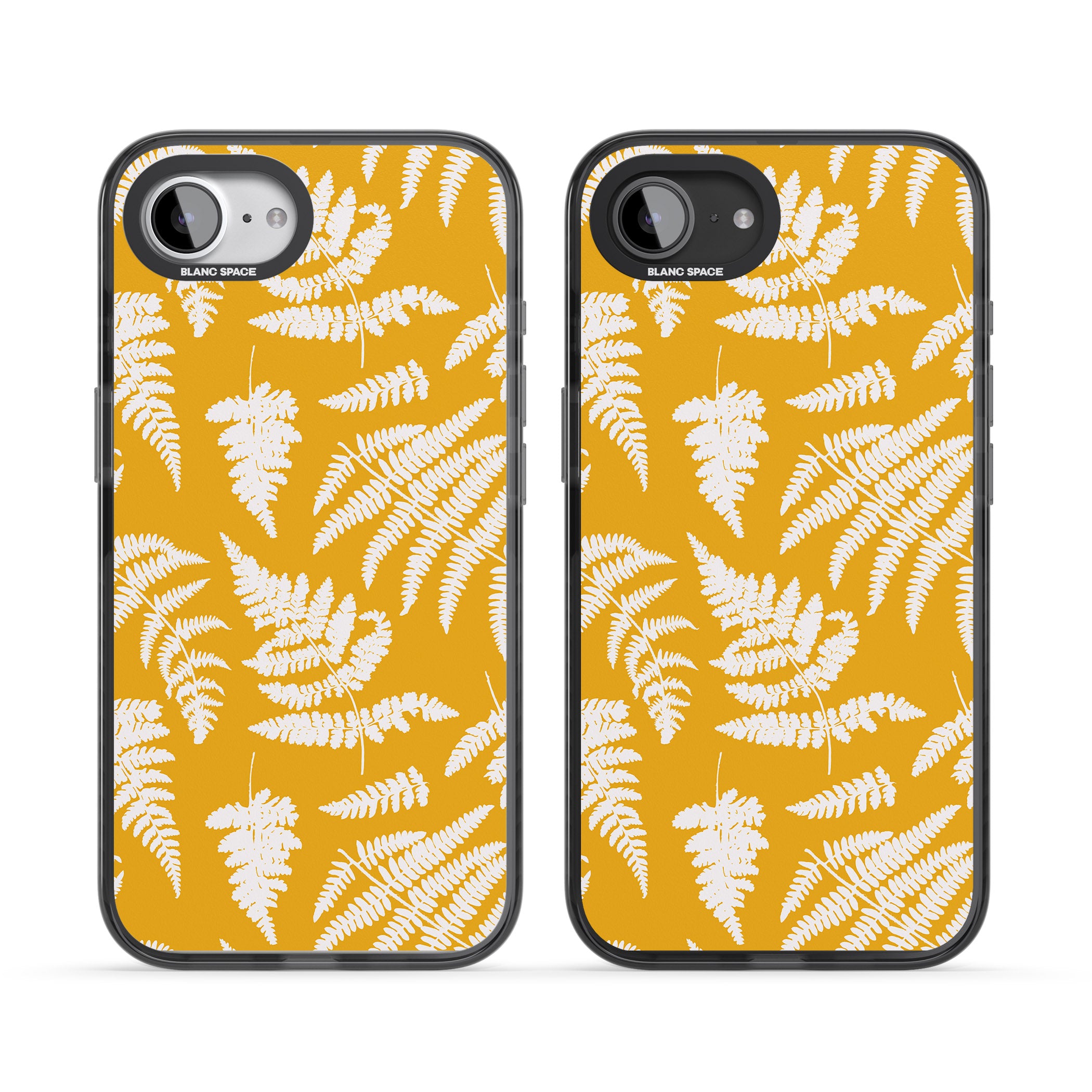Fern Pattern On Yellow