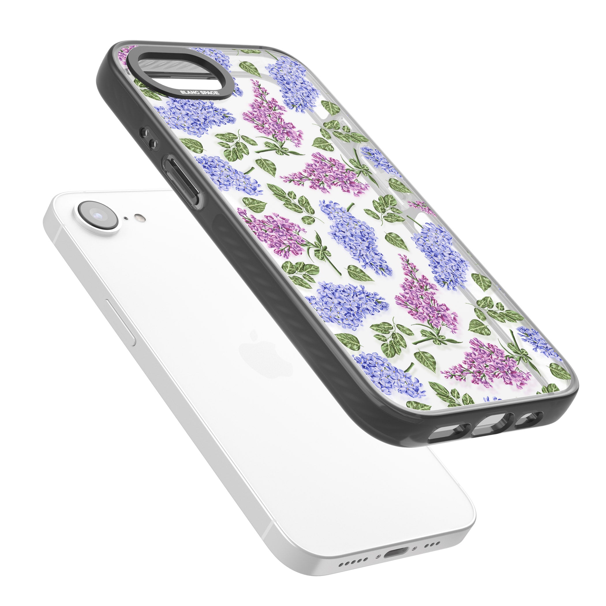 Purple Blossoms Transparent Floral
