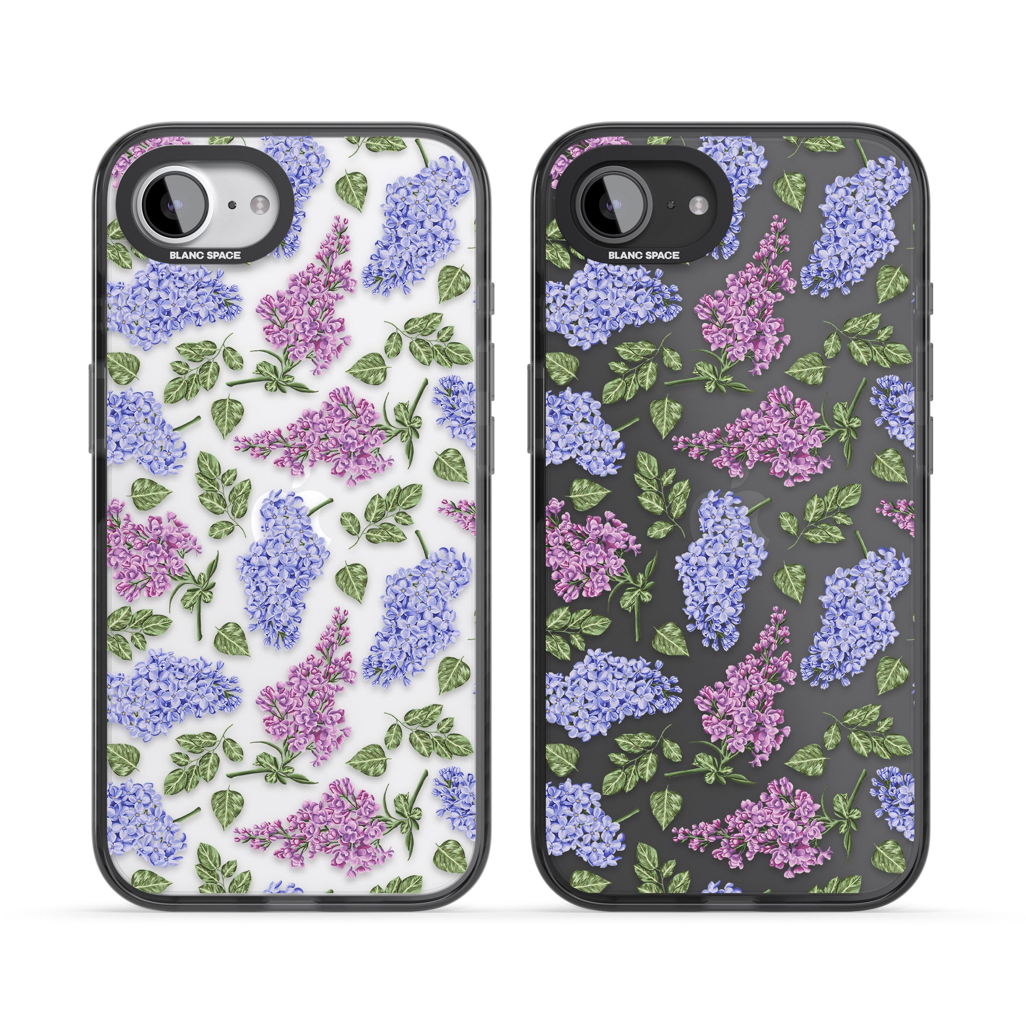 Purple Blossoms Transparent Floral