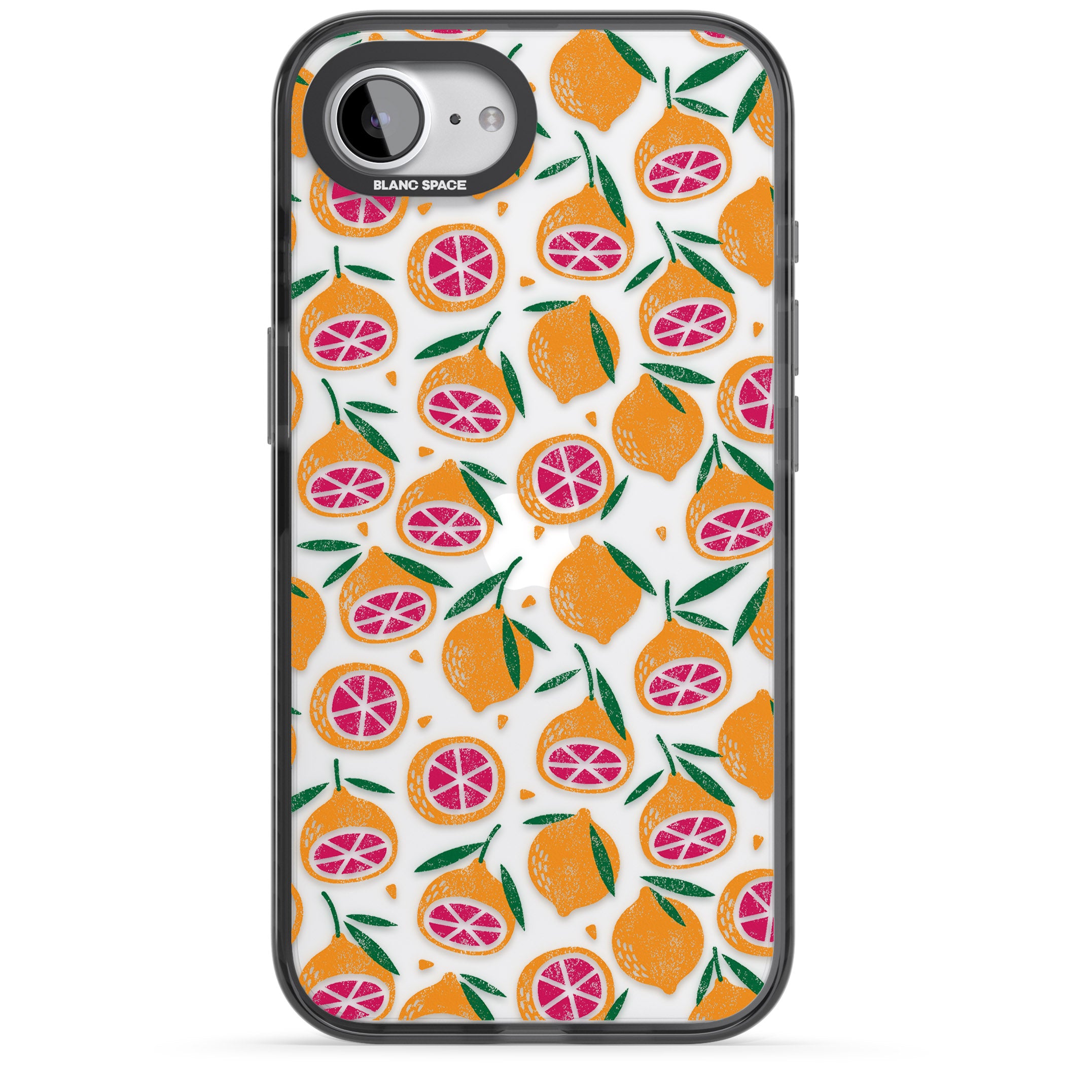 Blood Orange Fruit Pattern Transparent