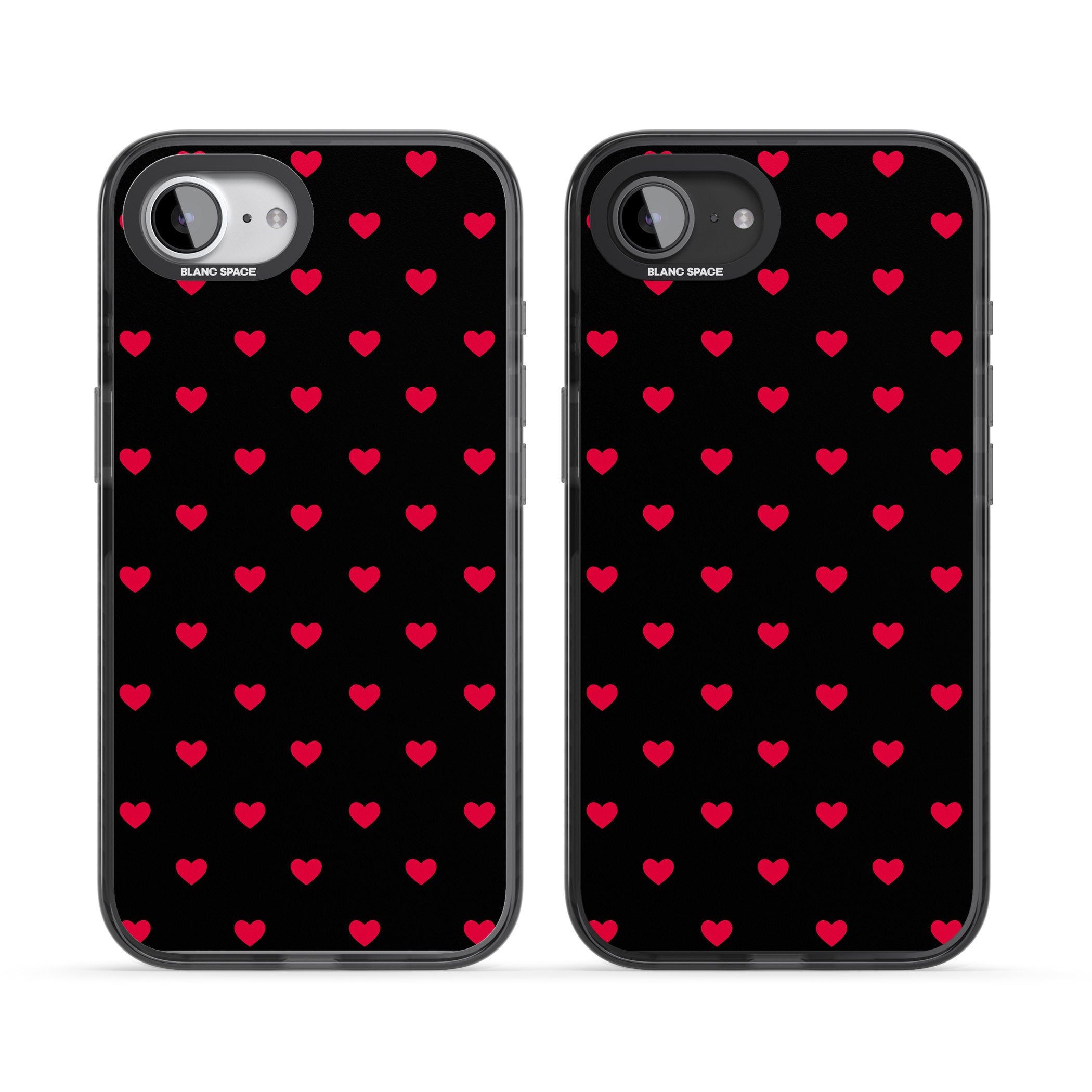 Small Heart Pattern: Red &