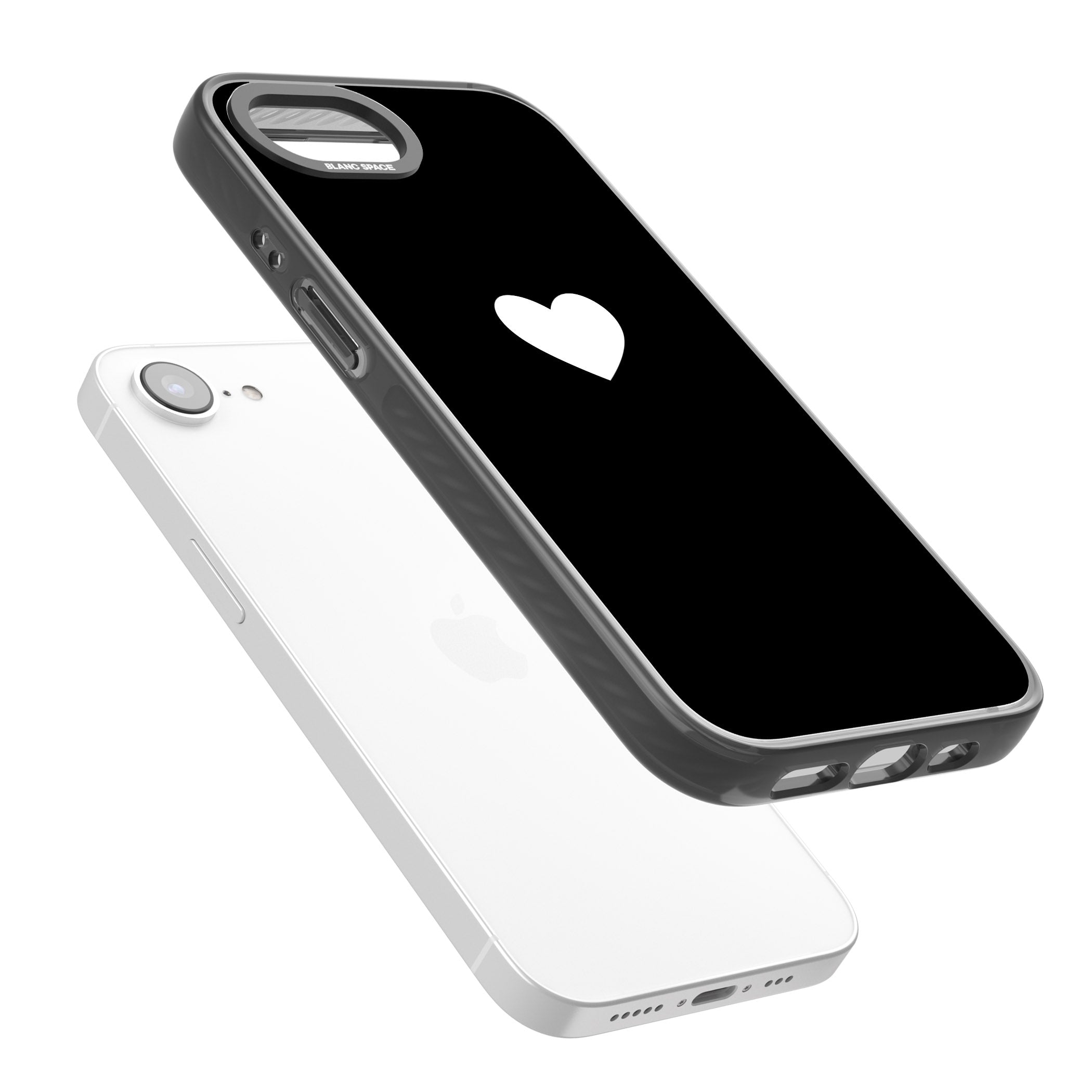 Single Heart Design: White &