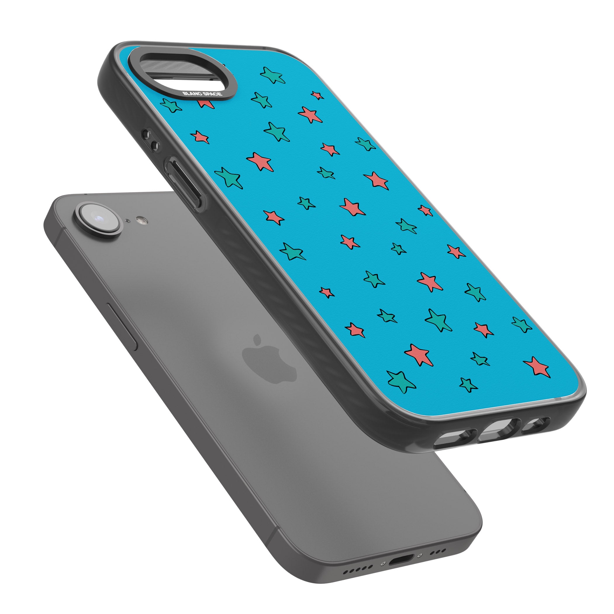 Blue Heartstopper Stars Pattern