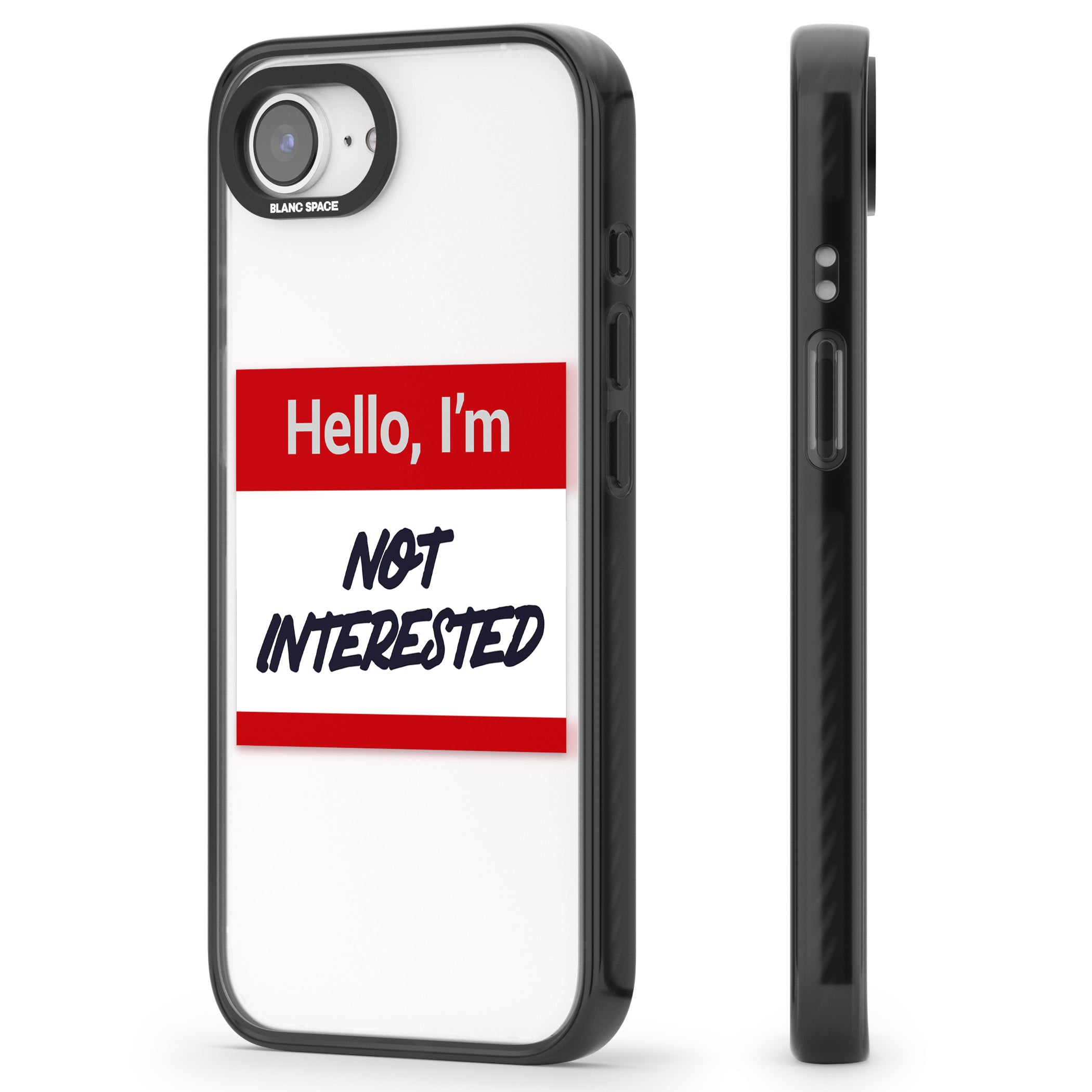 Funny Hello Name Tag Not Interested