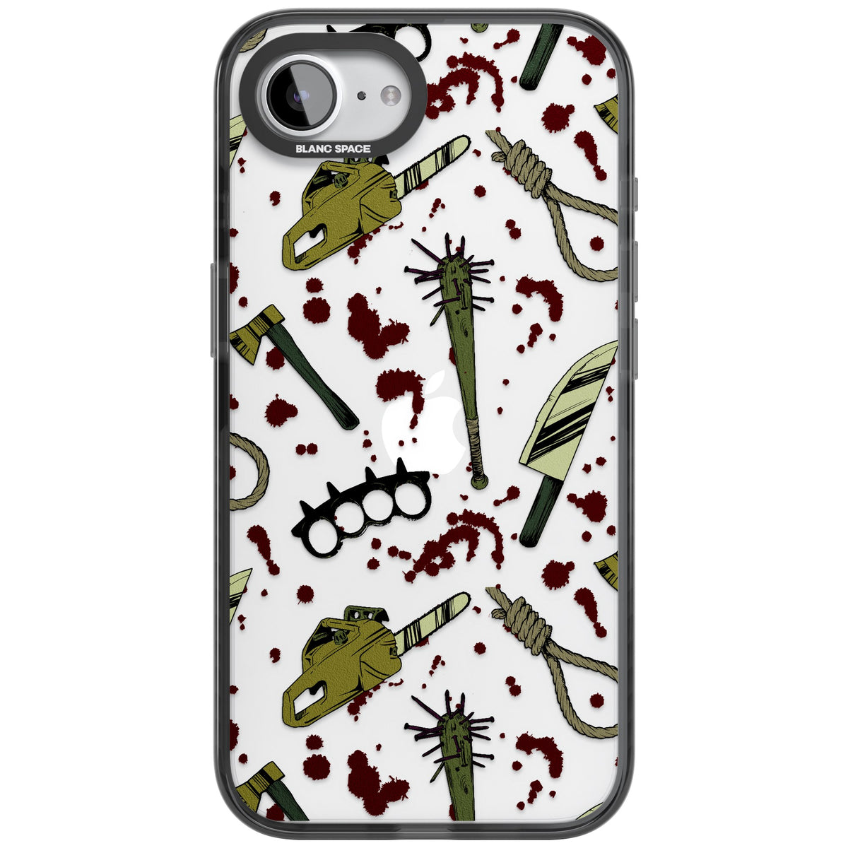 Movie Massacre iPhone 16e / iPhone 17e Impact Black Phone Case front
