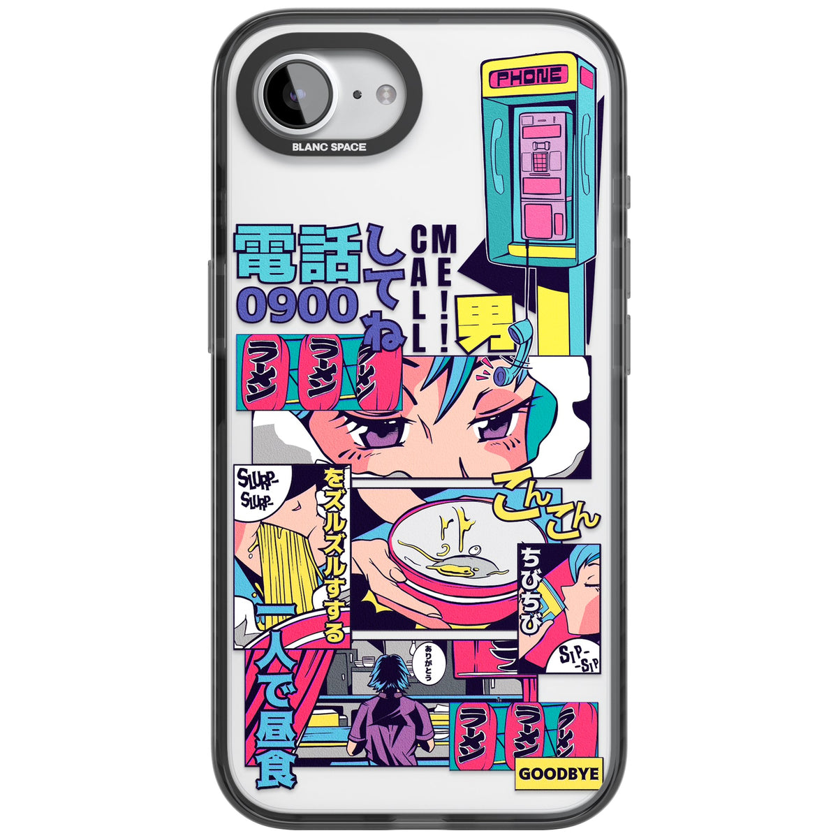 Electric Osaka iPhone 16e / iPhone 17e Impact Black Phone Case front