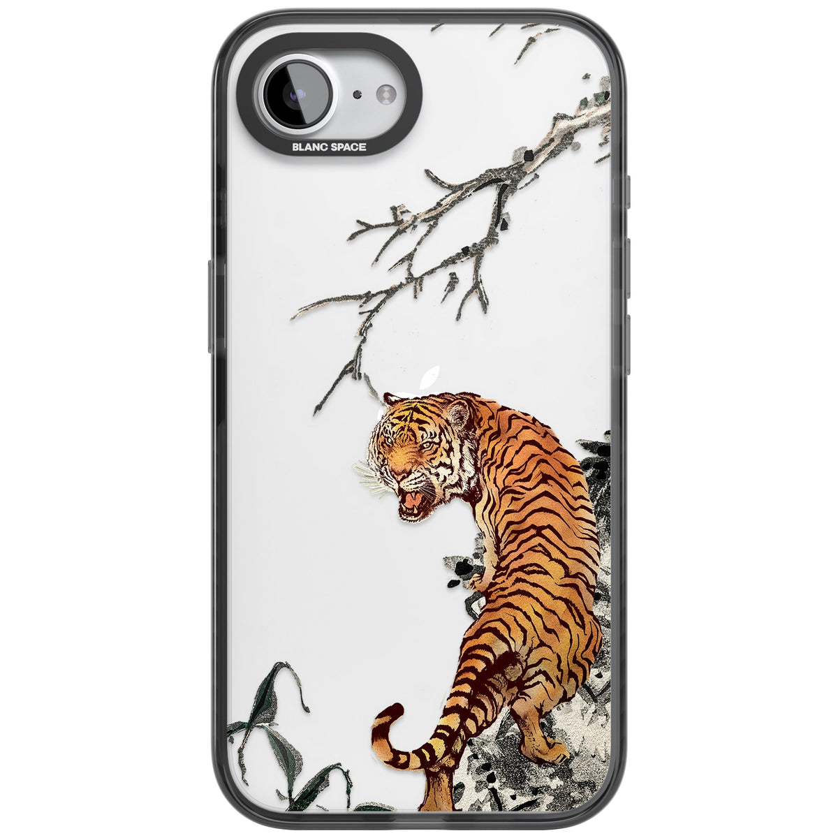 Roaring Tiger iPhone 16e / iPhone 17e Impact Black Phone Case front