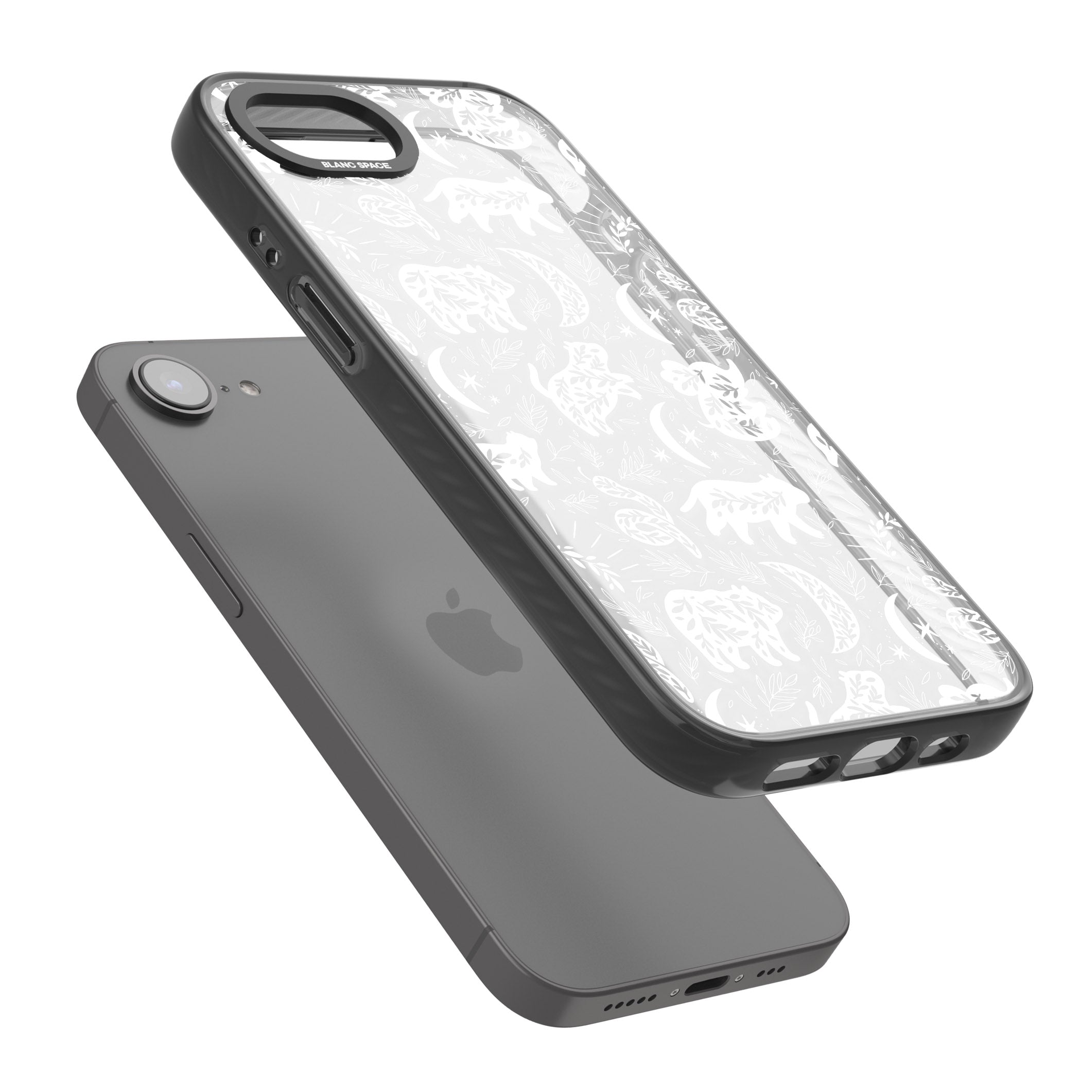 Forest Animal Silhouettes: White/Clear