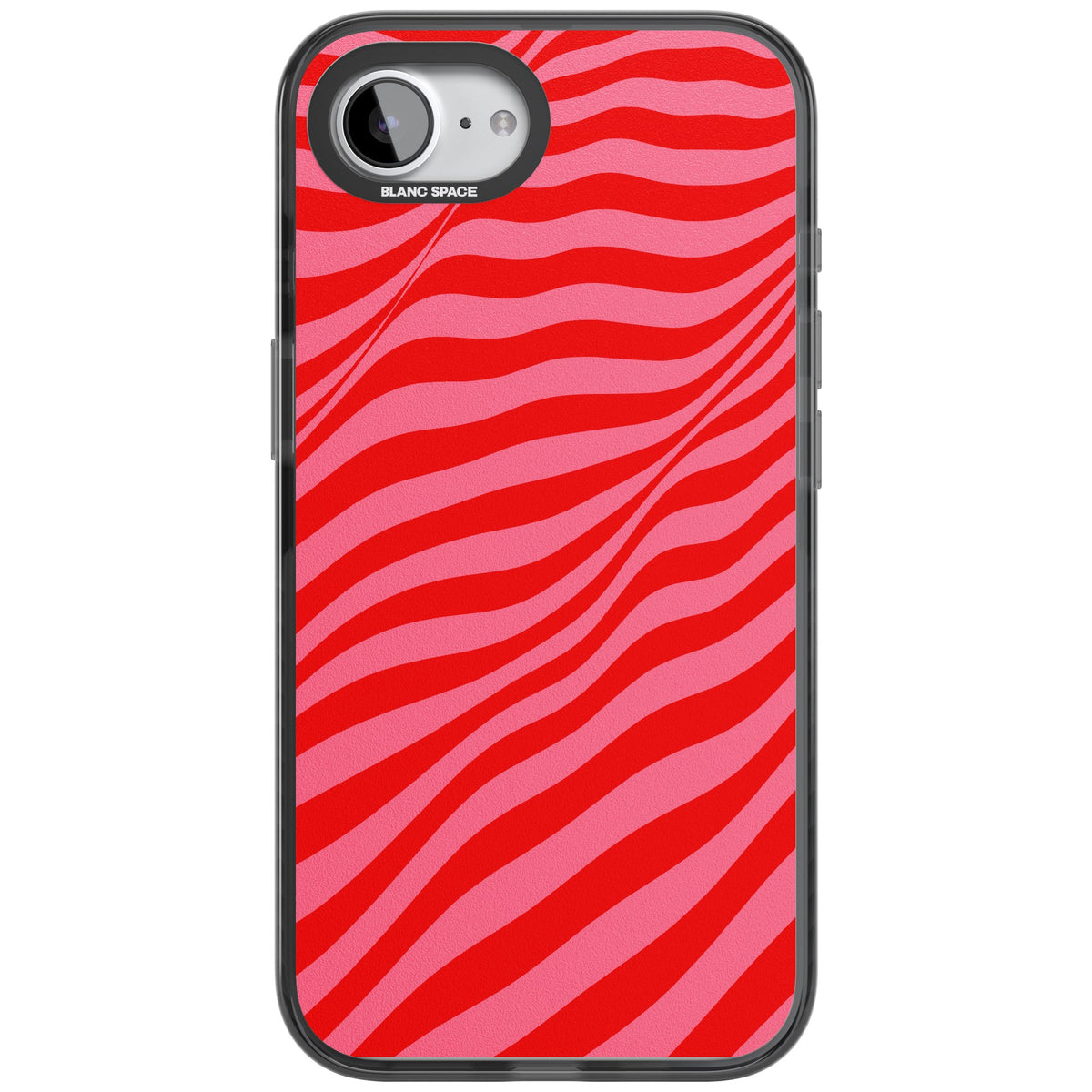 Raspberry Ripple iPhone 16e / iPhone 17e Impact Black Phone Case front