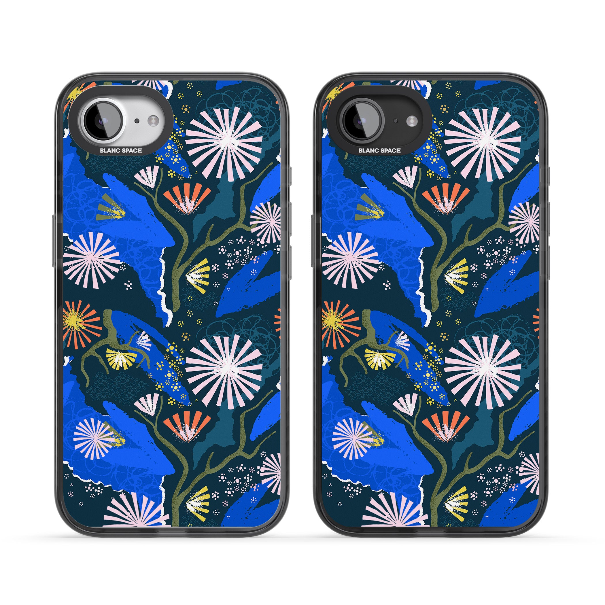 Dark Botanicals Abstract Pattern