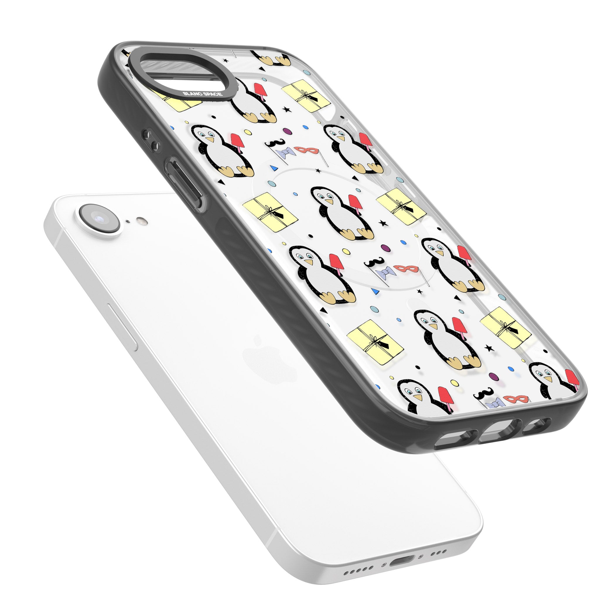 Cute Penguin Pattern Clear