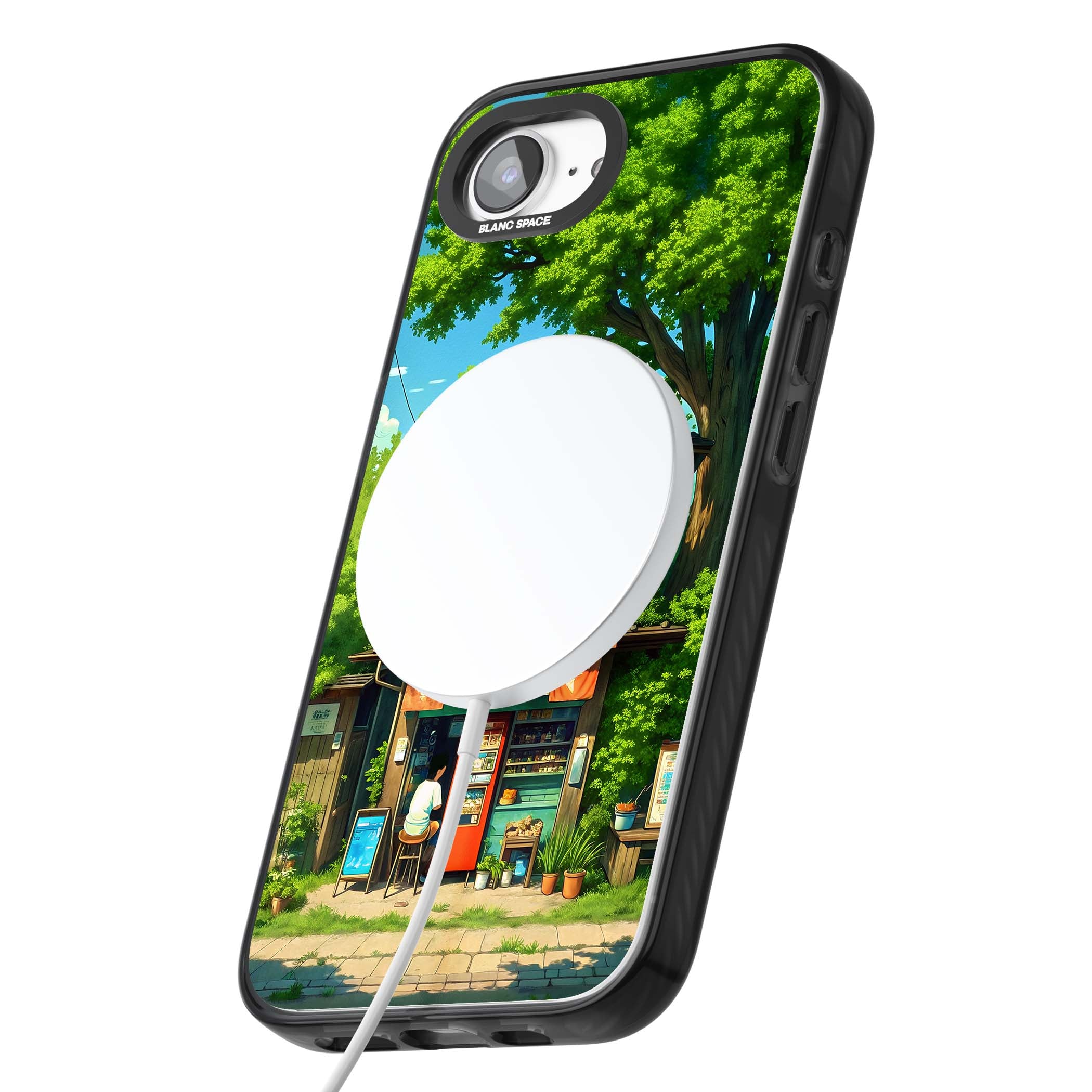 Countryside Kiosk for her iPhone case | Black Impact Magsafe case for iPhone 16e, iPhone 17e