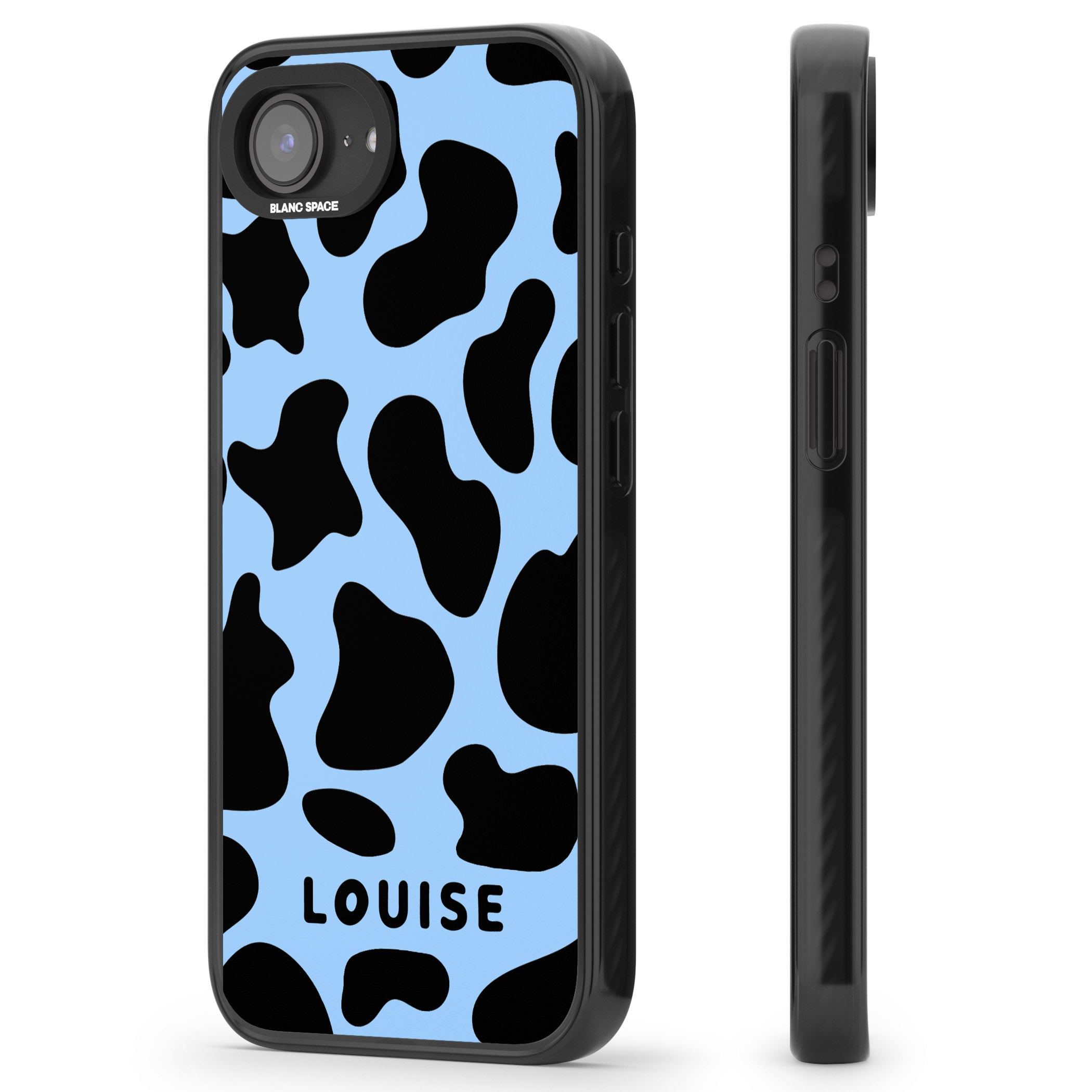 Personalised Blue And Black Cow Print