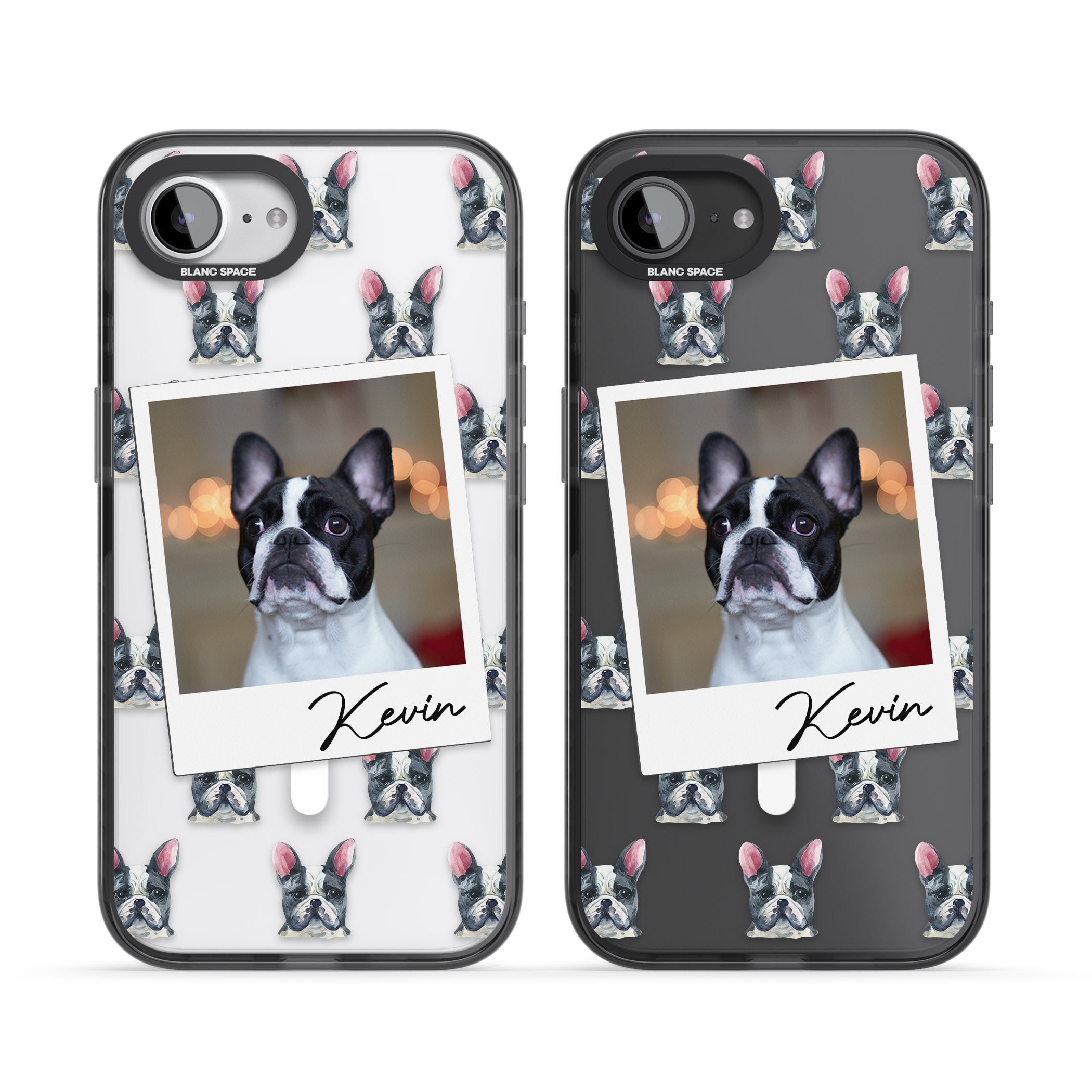 Personalised Black & White French Bulldog Instant Camera Photo