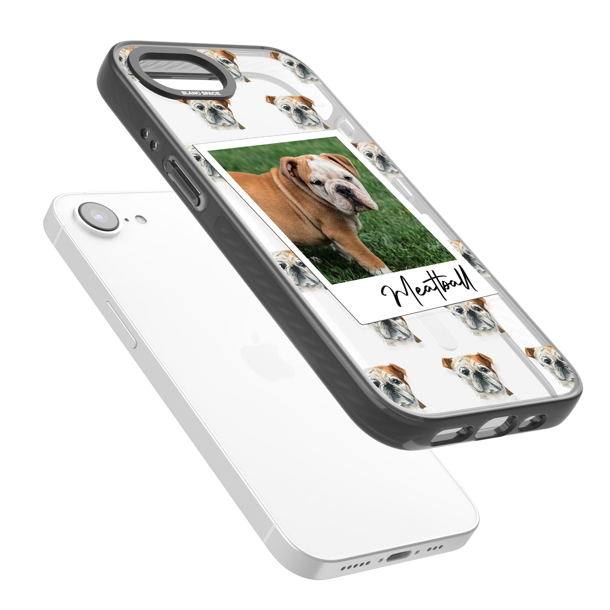 Personalised English Bulldog Instant Camera Photo