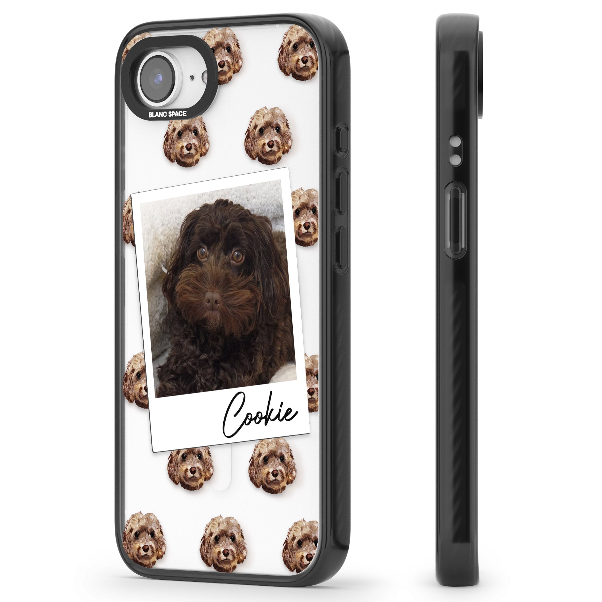 Personalised Brown Cockapoo Instant Camera Photo