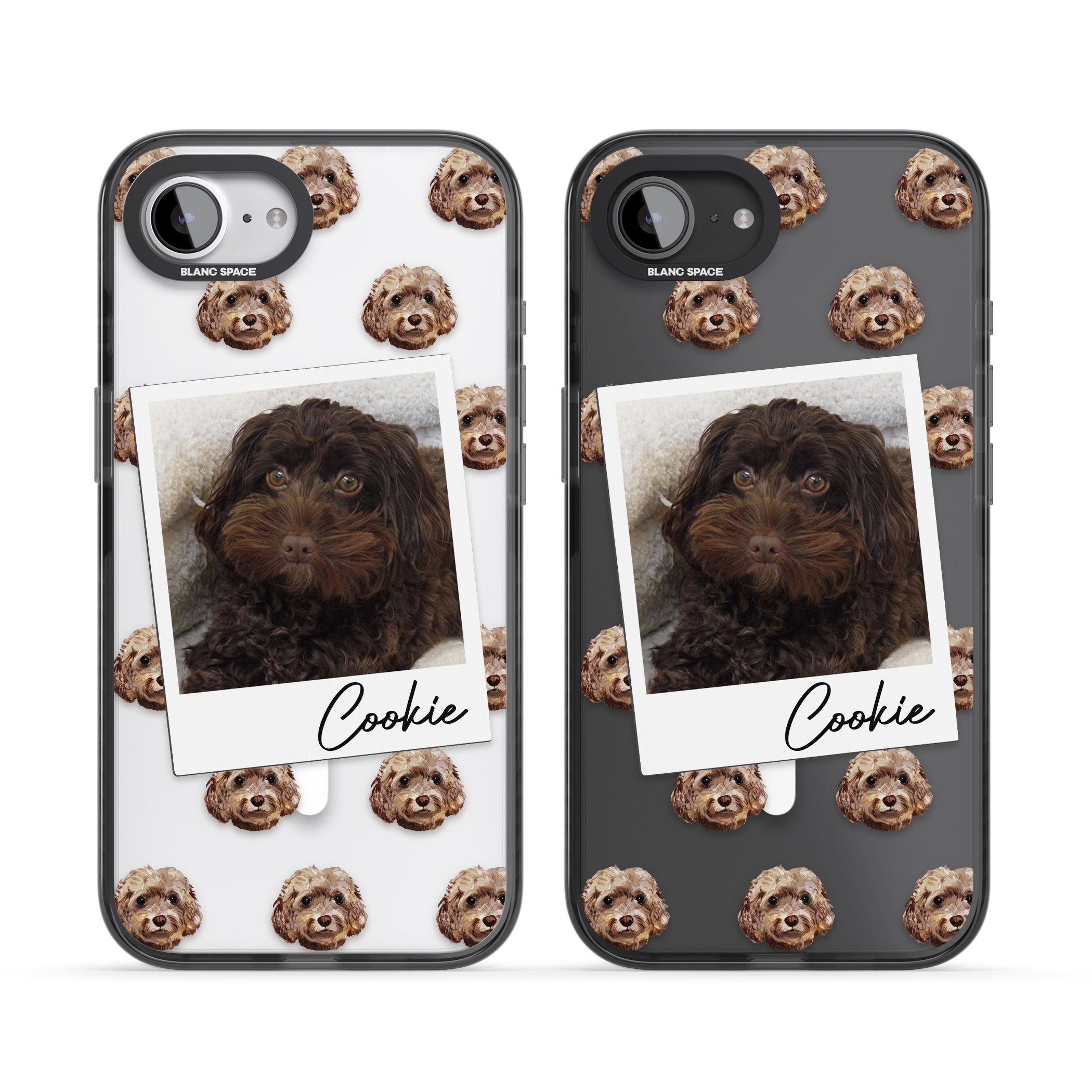 Personalised Brown Cockapoo Instant Camera Photo