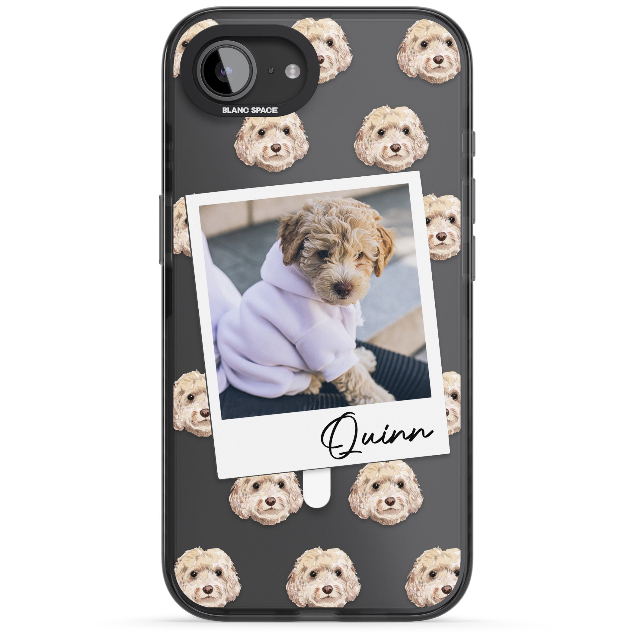 Personalised Cream Cockapoo Instant Camera Photo