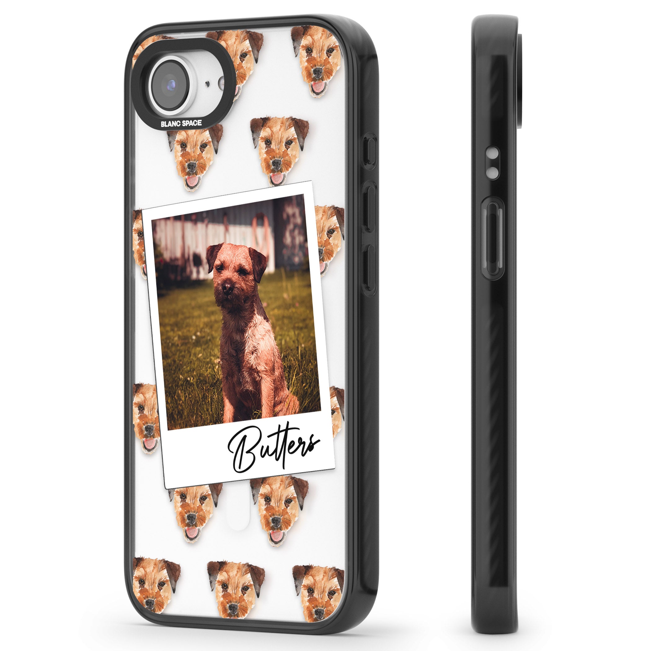 Personalised Border Terrier Instant Camera Photo
