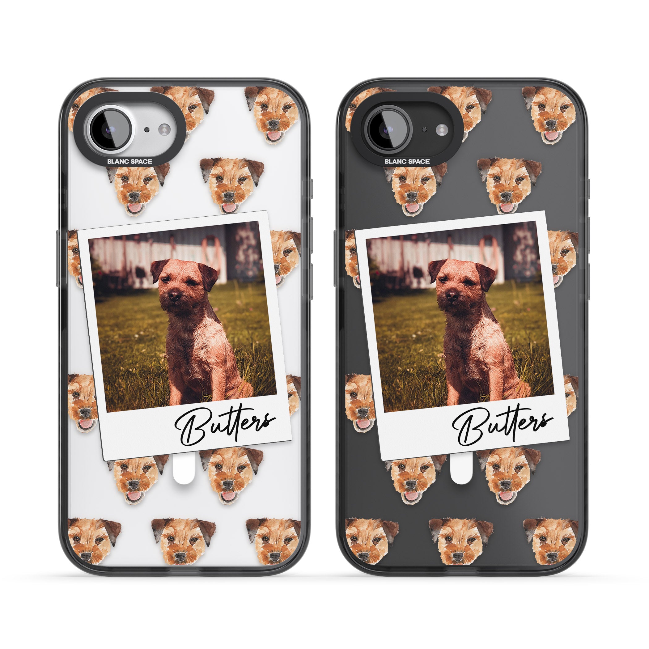 Personalised Border Terrier Instant Camera Photo