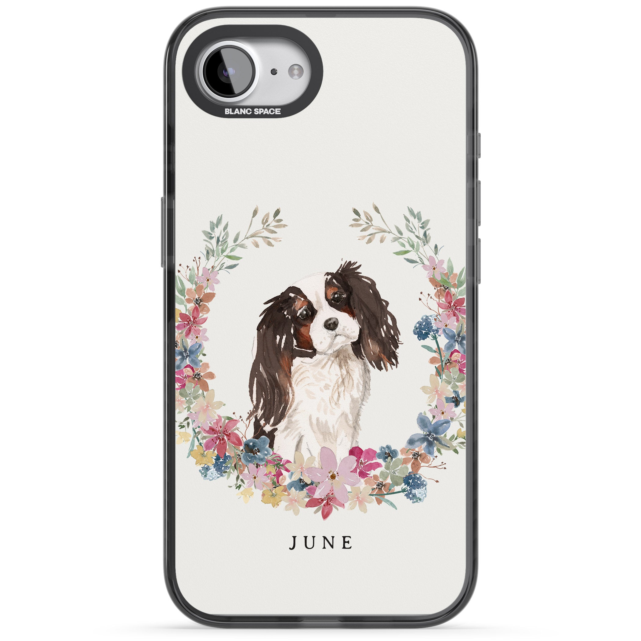 Personalised King Charles Floral Portrait