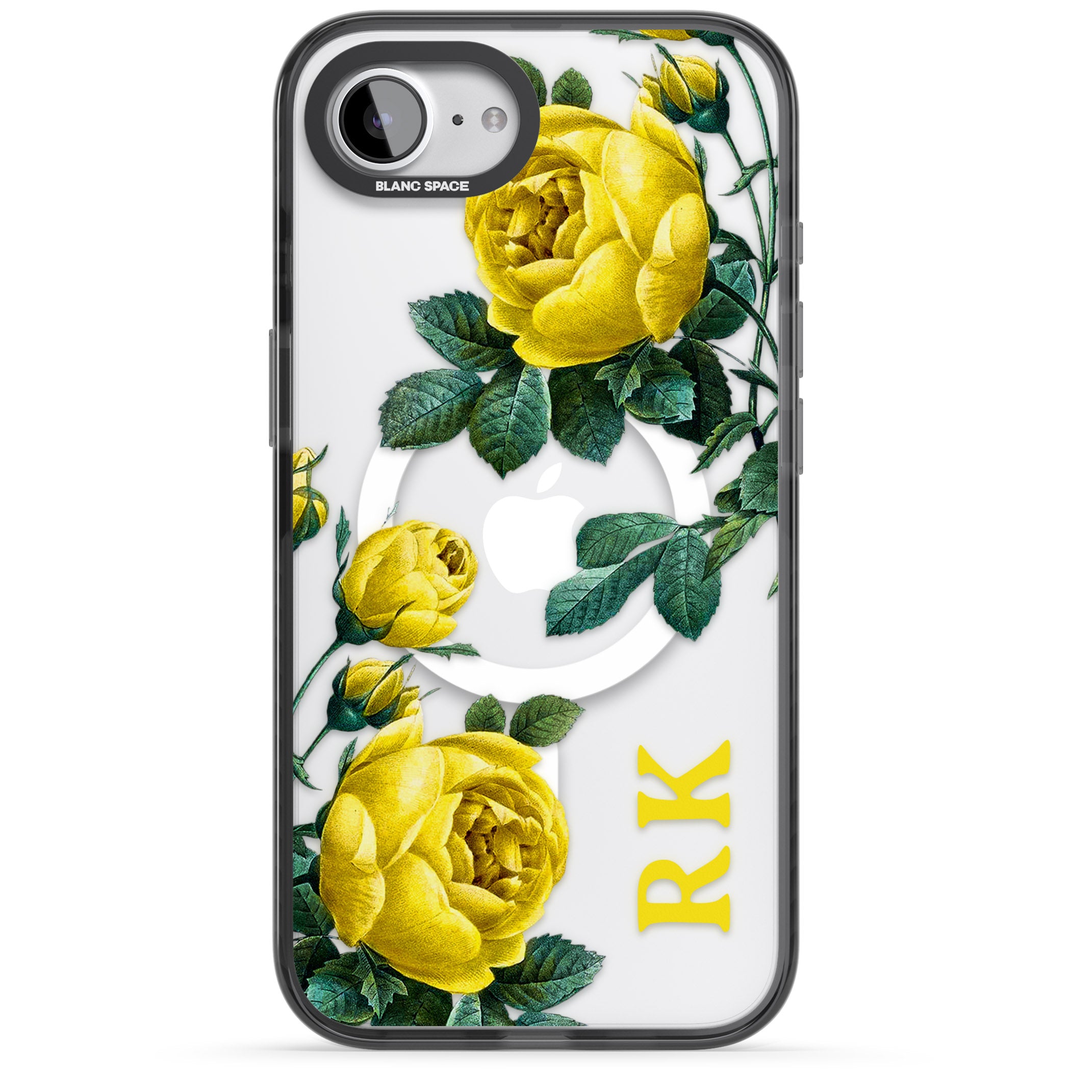 Personalised Vintage Floral Yellow Roses