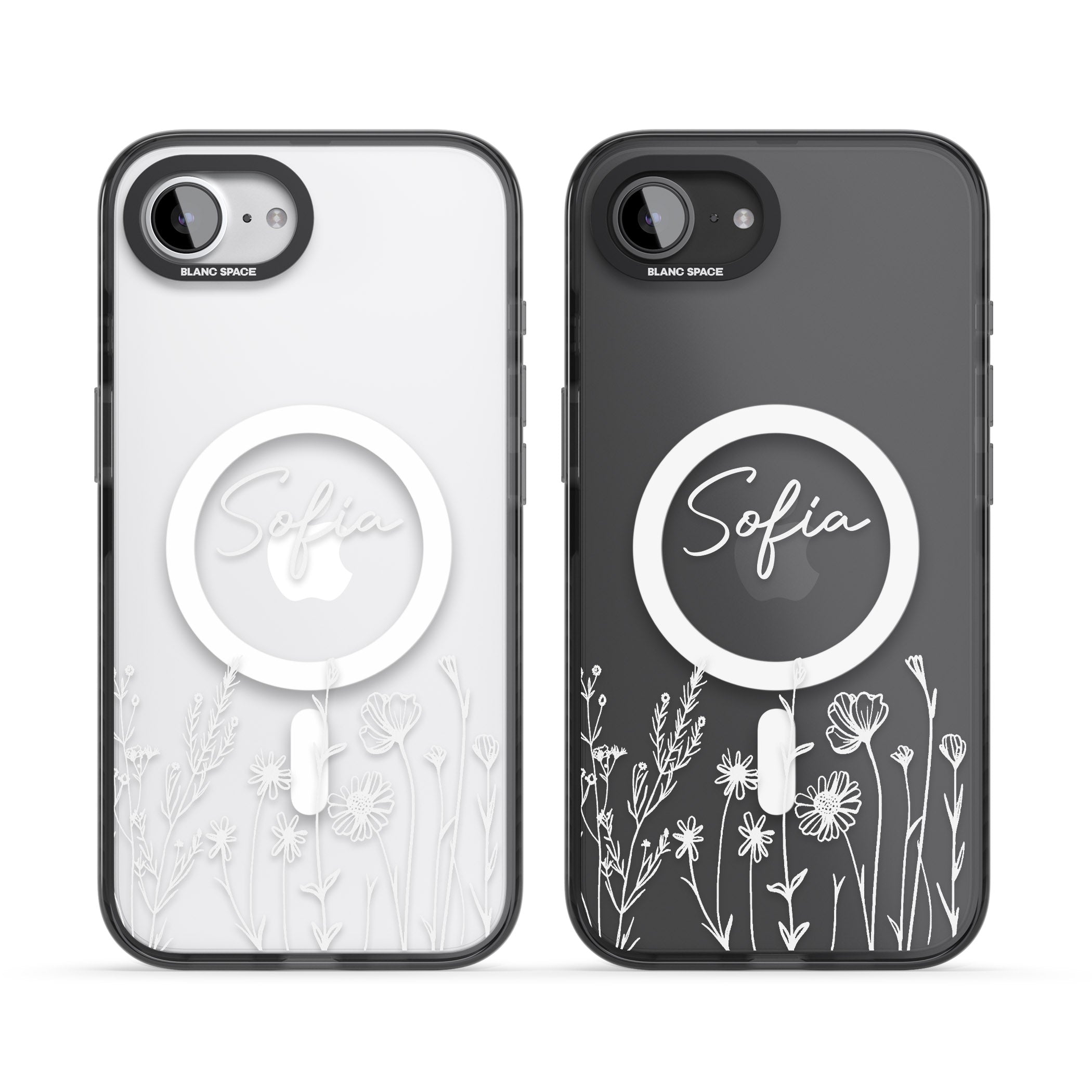 Personalised White Wildflowers