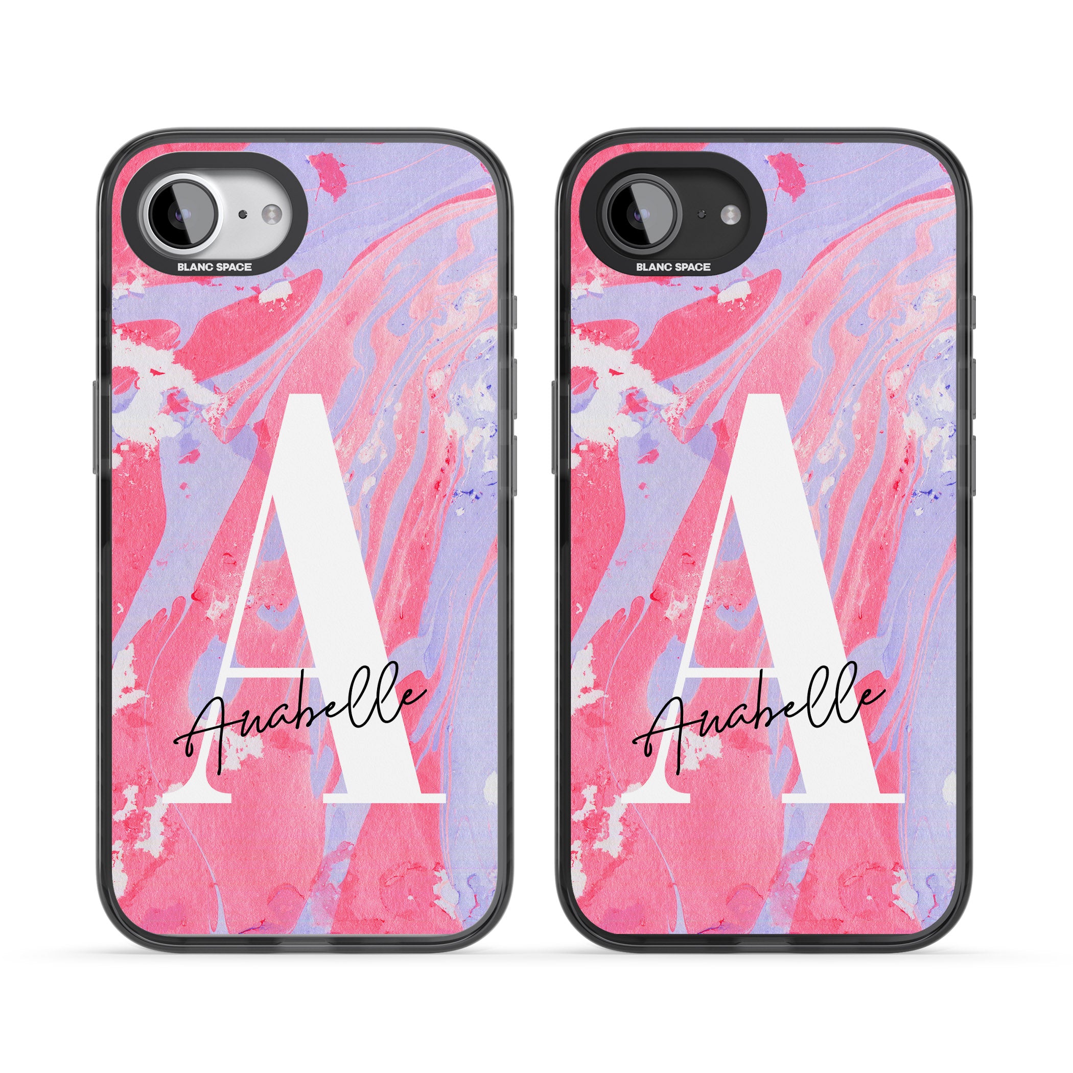 Personalised Pink & Purple Marble