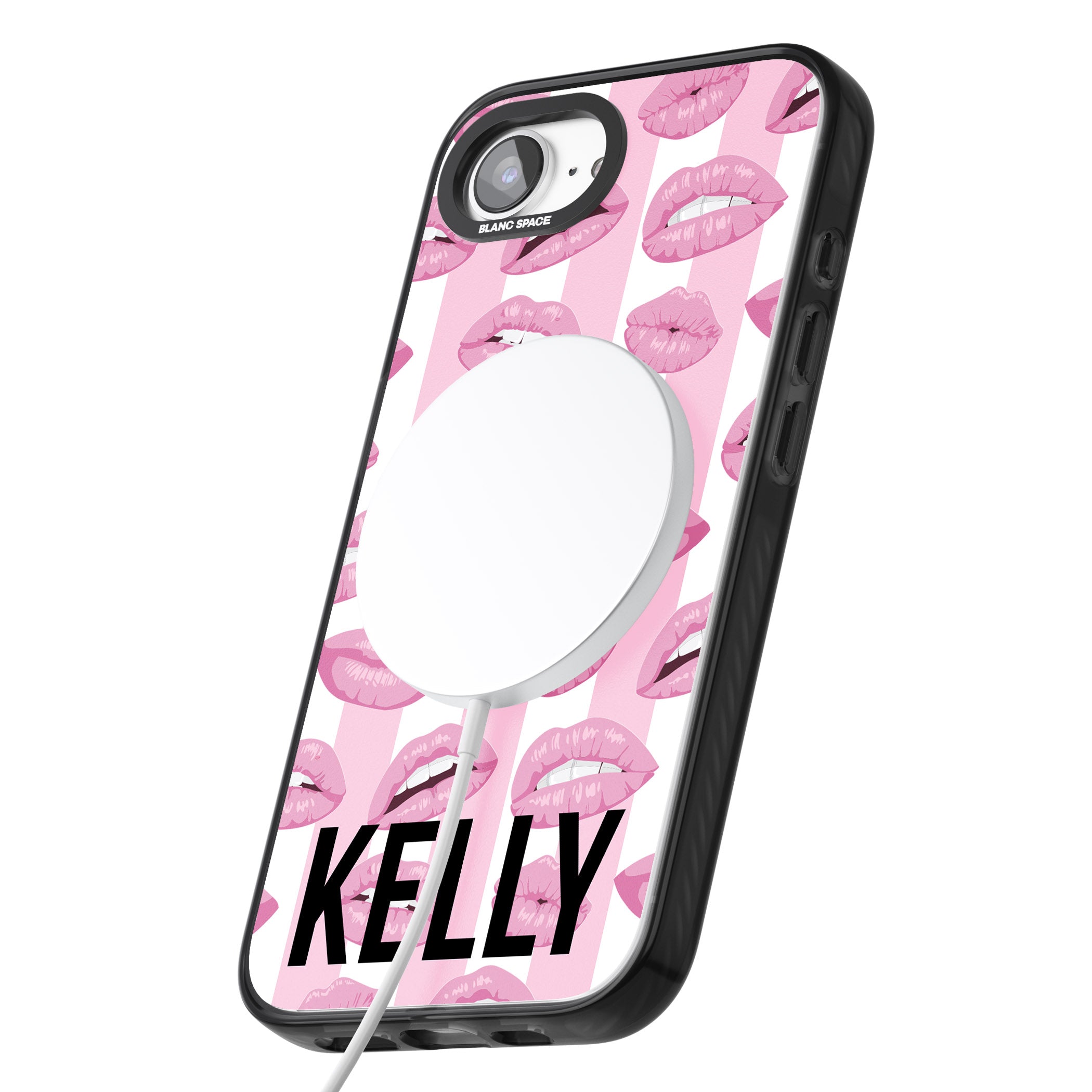 Personalised Pink Stripes & Lips