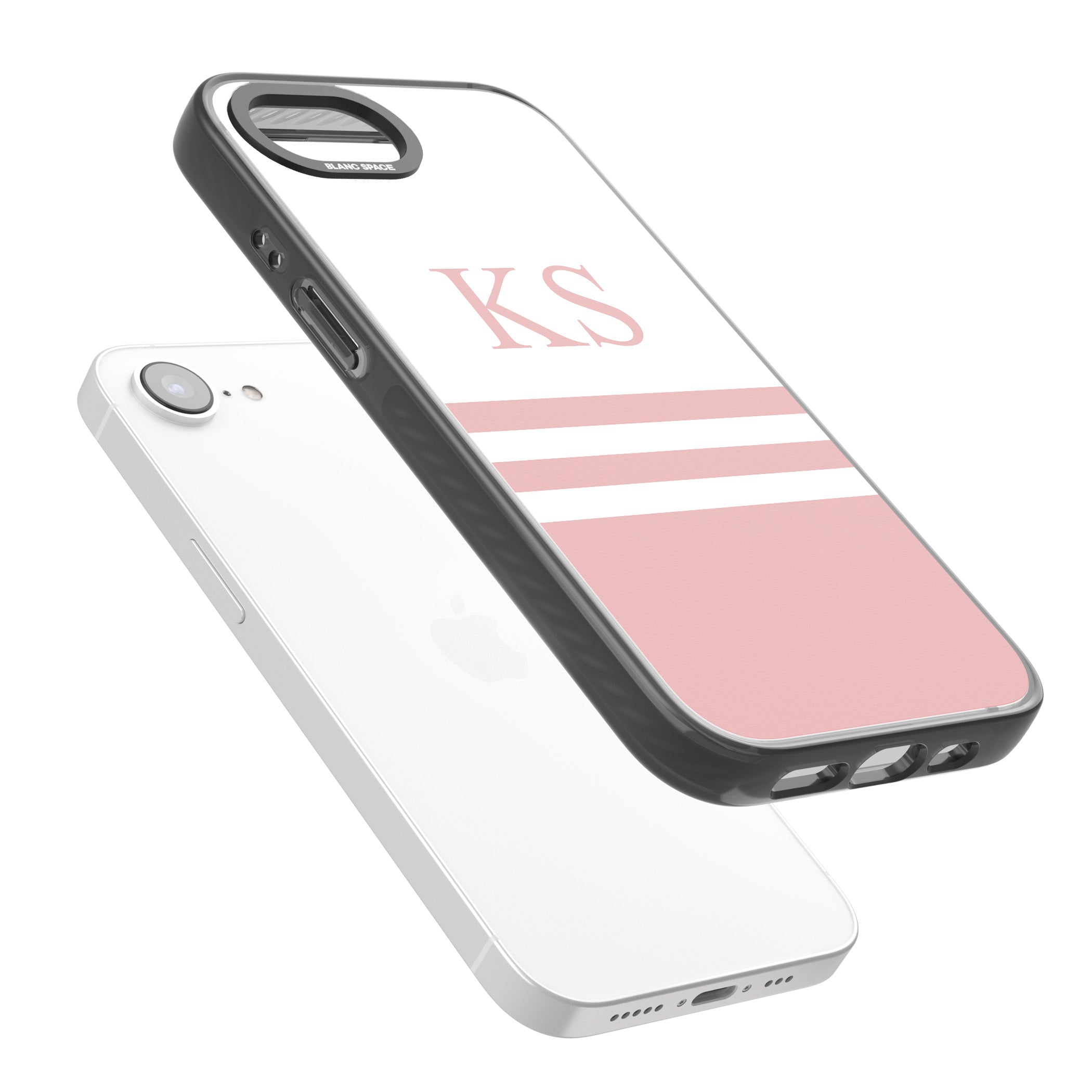 Personalised Pink Stripes & Initials