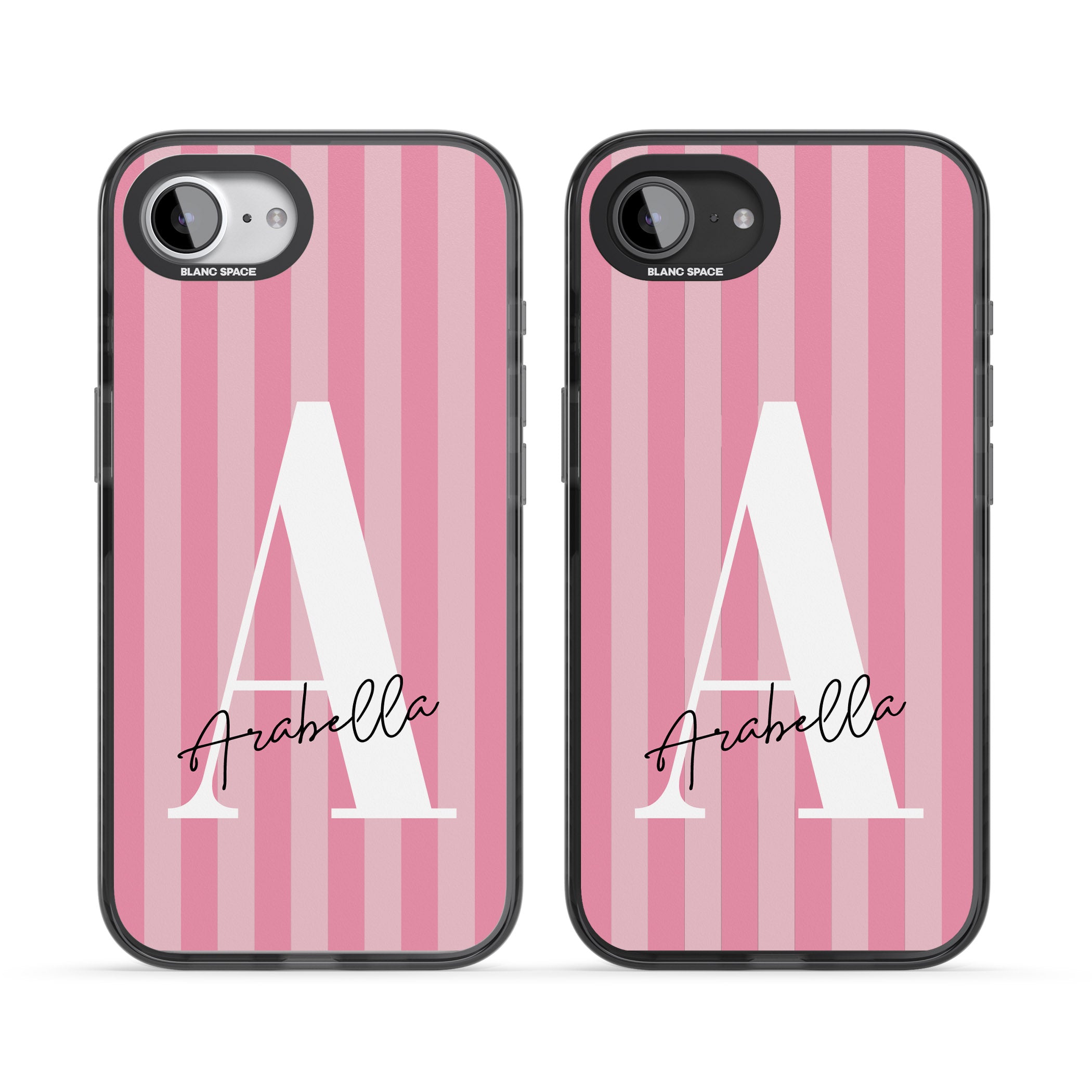 Personalised Pink Stripes Initial