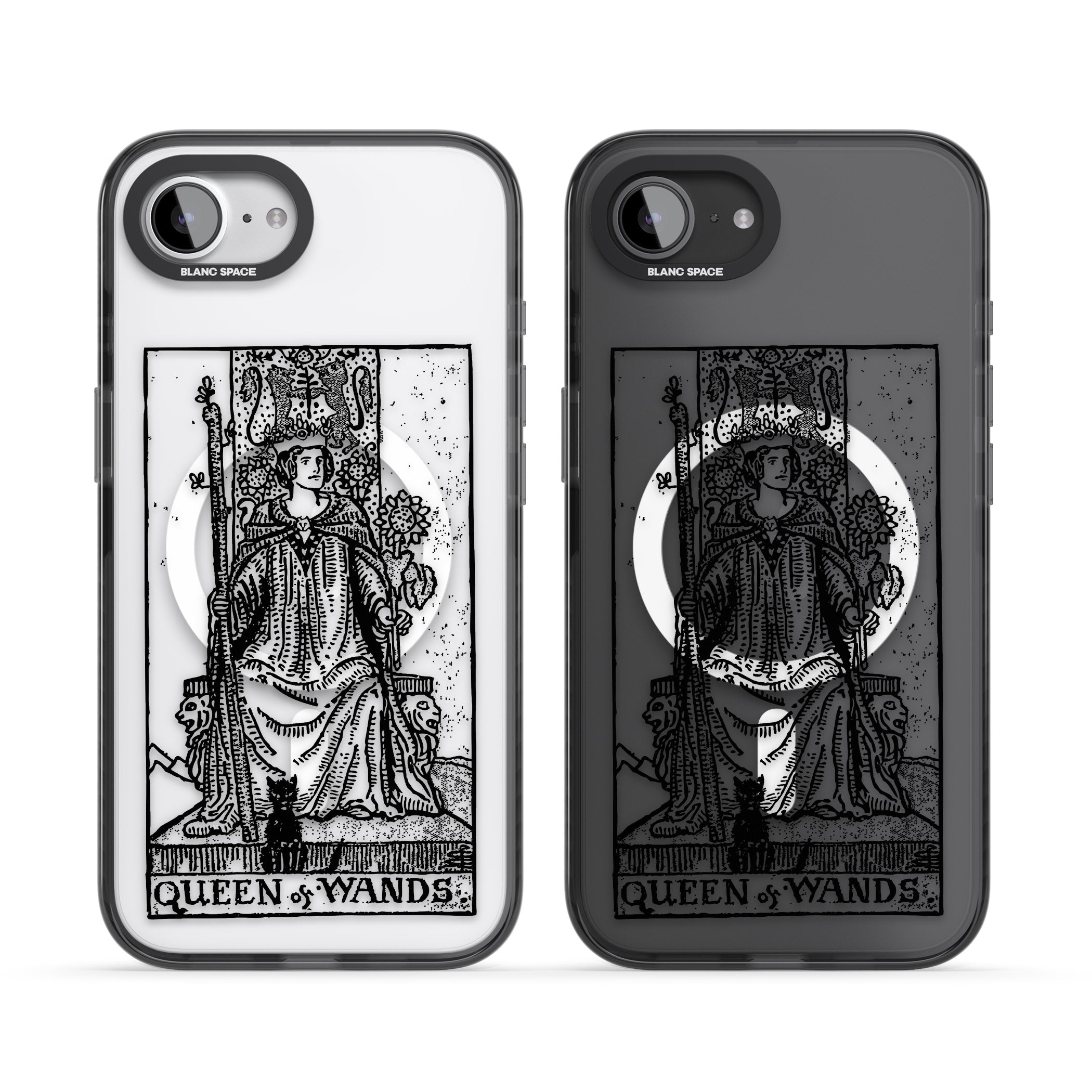 Personalised Queen Of Wands Tarot Card (Clear)